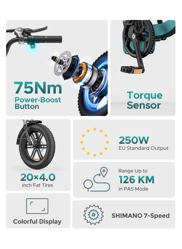 Vélo électrique ENGWE L20 Boost, cadre bas, pour adultes – Image 4
