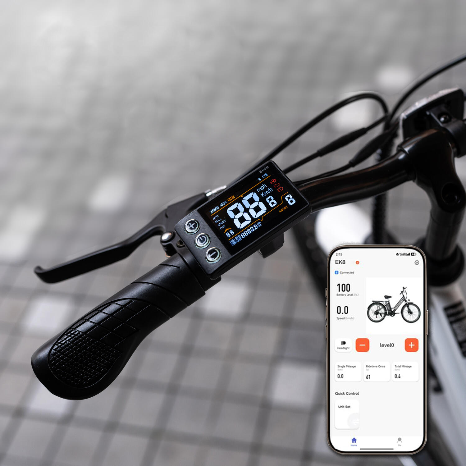 Vélo électrique 26" EVERCROSS EK8 250W 36V 25 km/h APP – Image 4