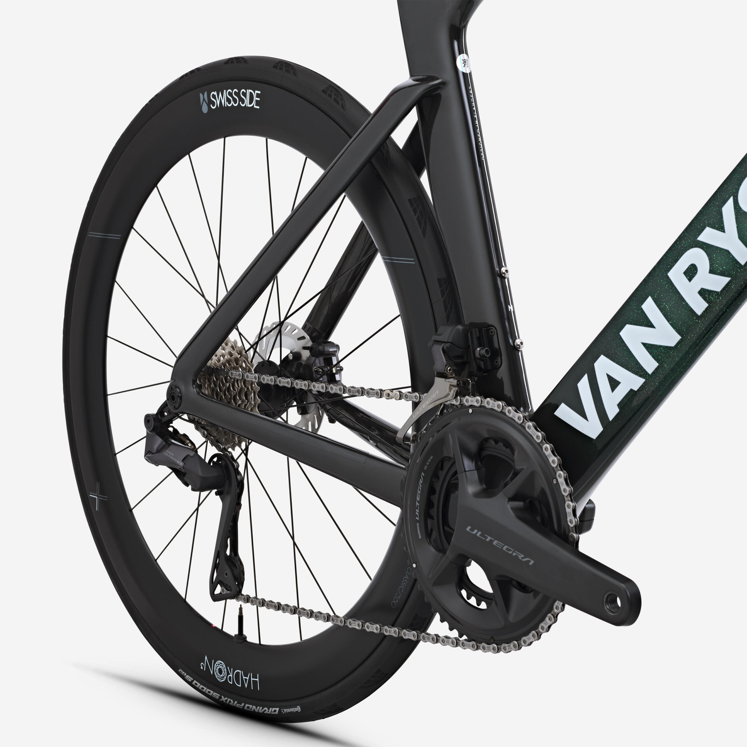 Vélo de route Shimano Ultegra DI2 2x12v capteur de puissance, RCR-F Pro vert – Image 3