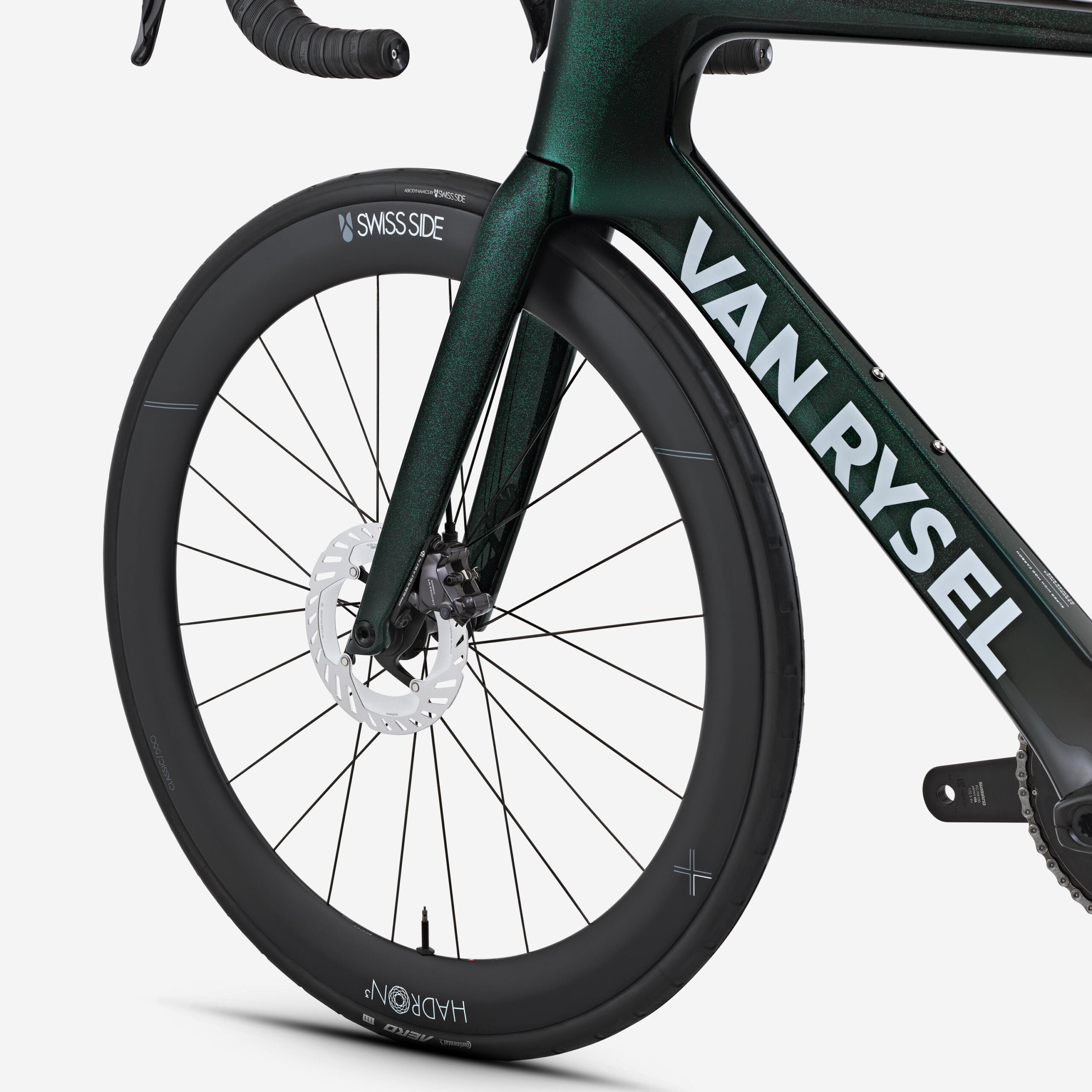 Vélo de route Shimano Ultegra DI2 2x12v capteur de puissance, RCR-F Pro vert – Image 6