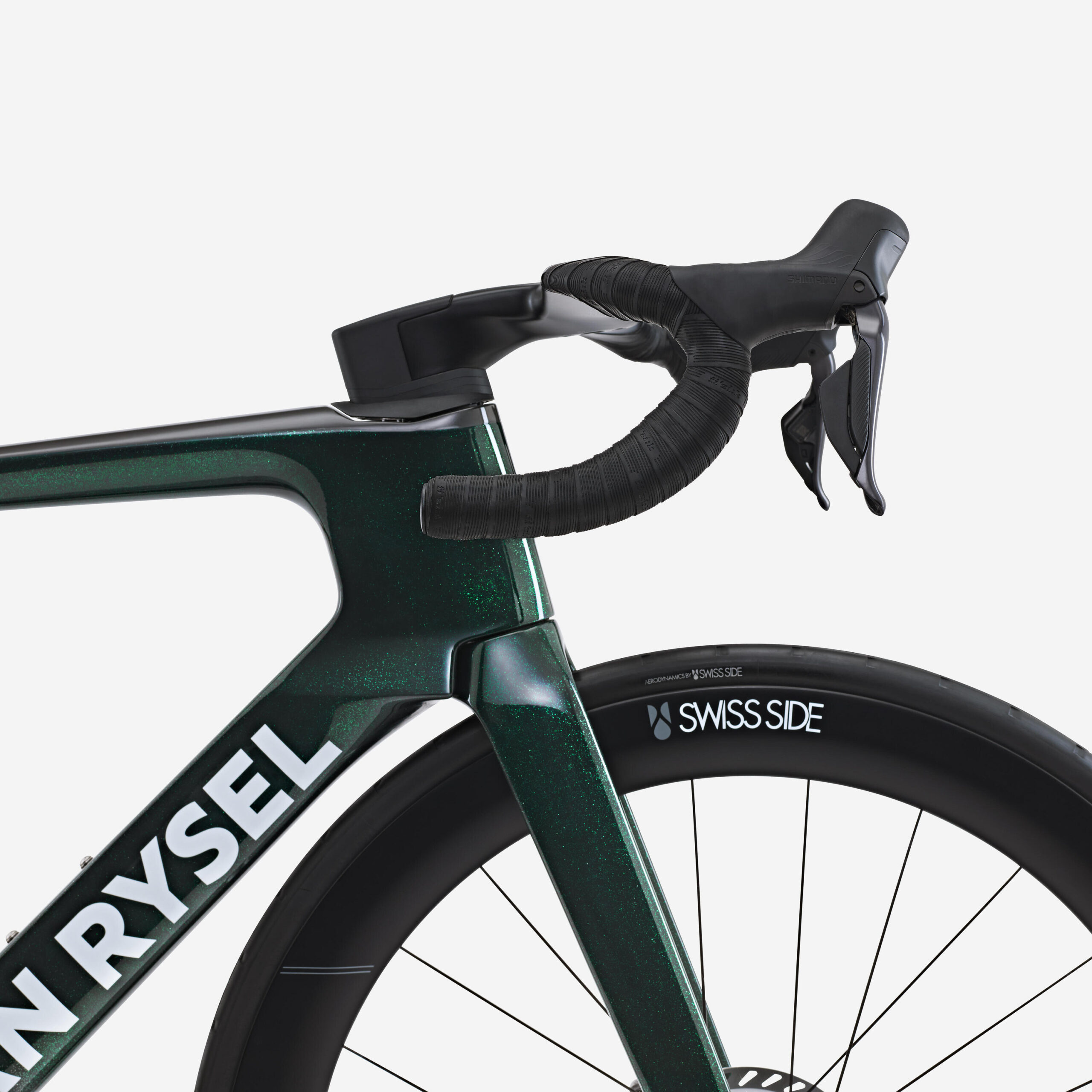 Vélo de route Shimano Ultegra DI2 2x12v capteur de puissance, RCR-F Pro vert – Image 10