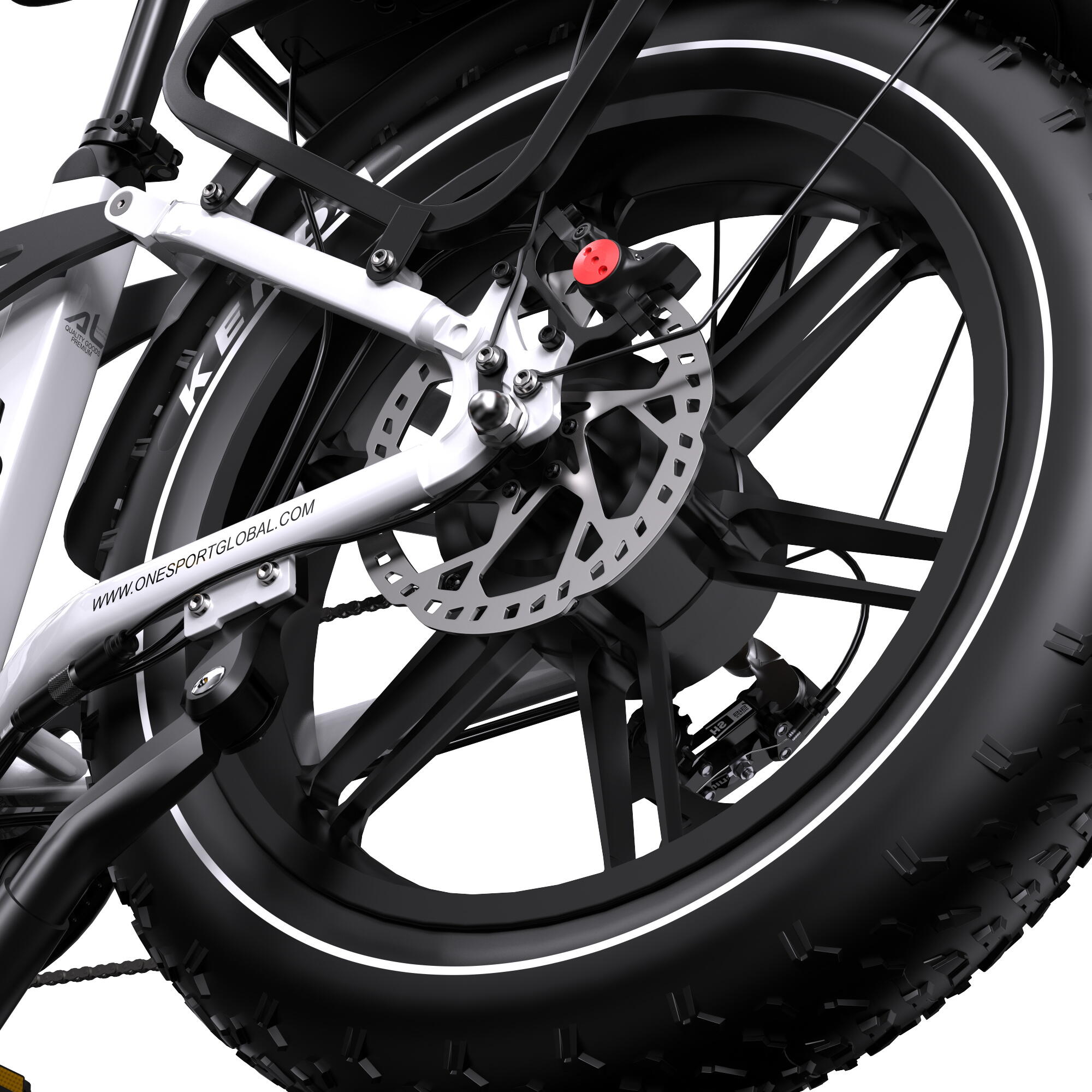 Vélo électrique tout suspendu ONESPORT OT08 PRO 48V 18Ah*2 Double batterie – Image 4