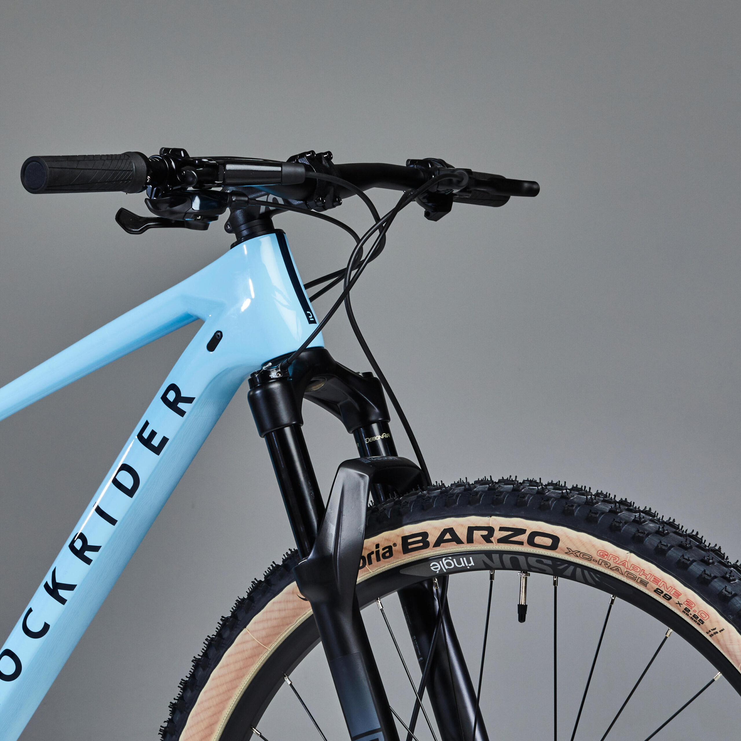 Velo vtt cross country race 740 cadre carbone bleu recon – Image 3