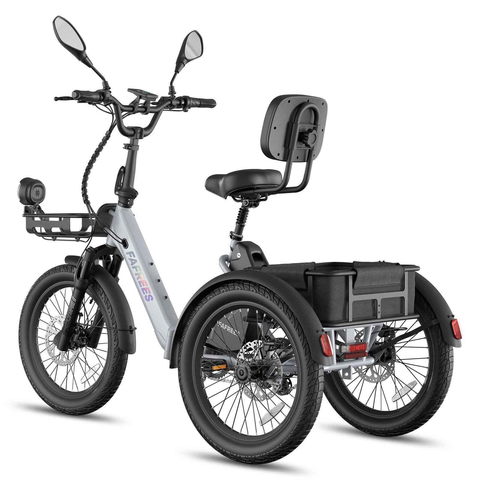 Tricycle Électrique F20 Mate II 48V 25Ah Freins Hydrauliques Paniers 180kg – Image 2