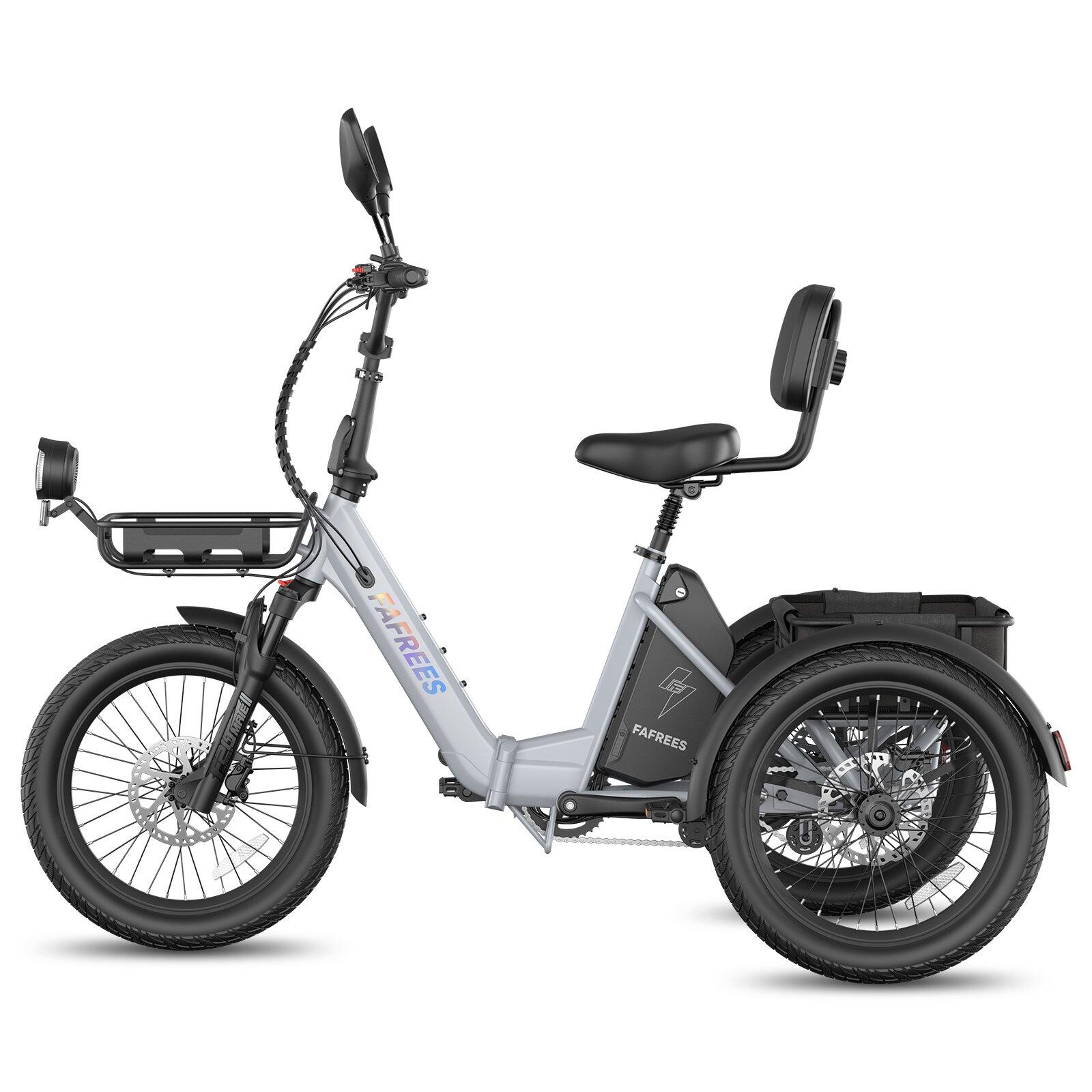 Tricycle Électrique F20 Mate II 48V 25Ah Freins Hydrauliques Paniers 180kg – Image 3