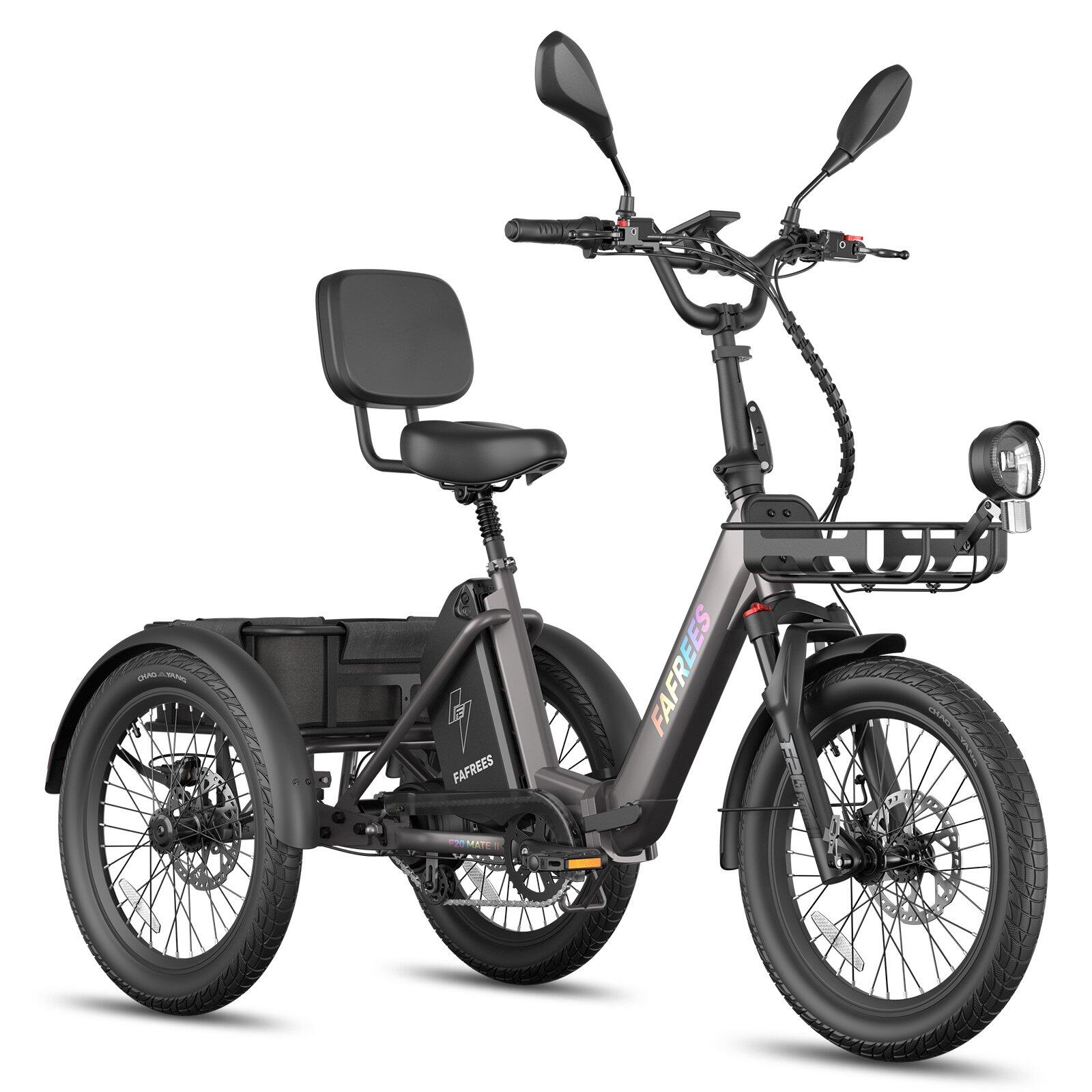 Tricycle Électrique F20 Mate II 48V 25Ah Freins Hydrauliques Paniers 180kg – Image 3