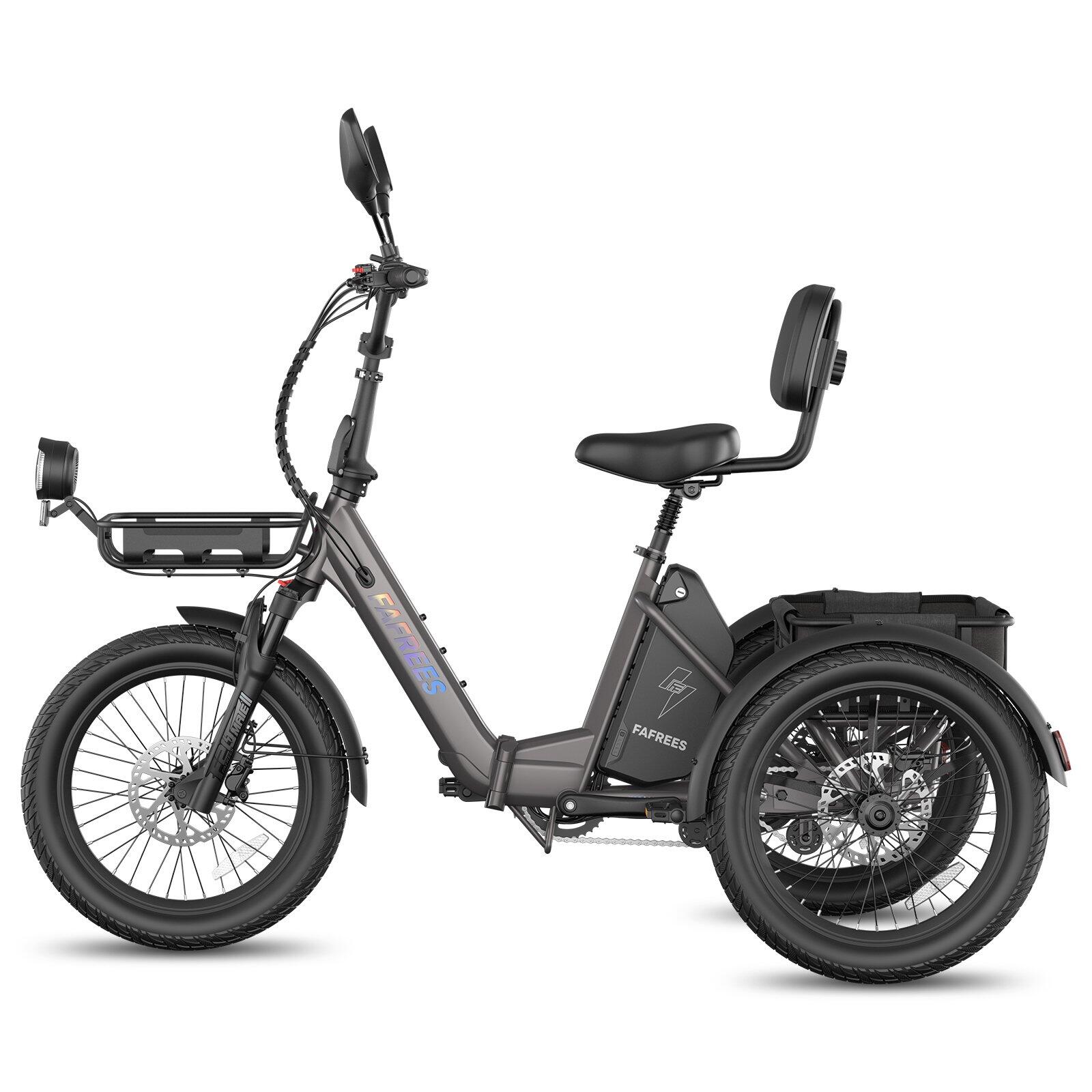 Tricycle Électrique F20 Mate II 48V 25Ah Freins Hydrauliques Paniers 180kg – Image 4