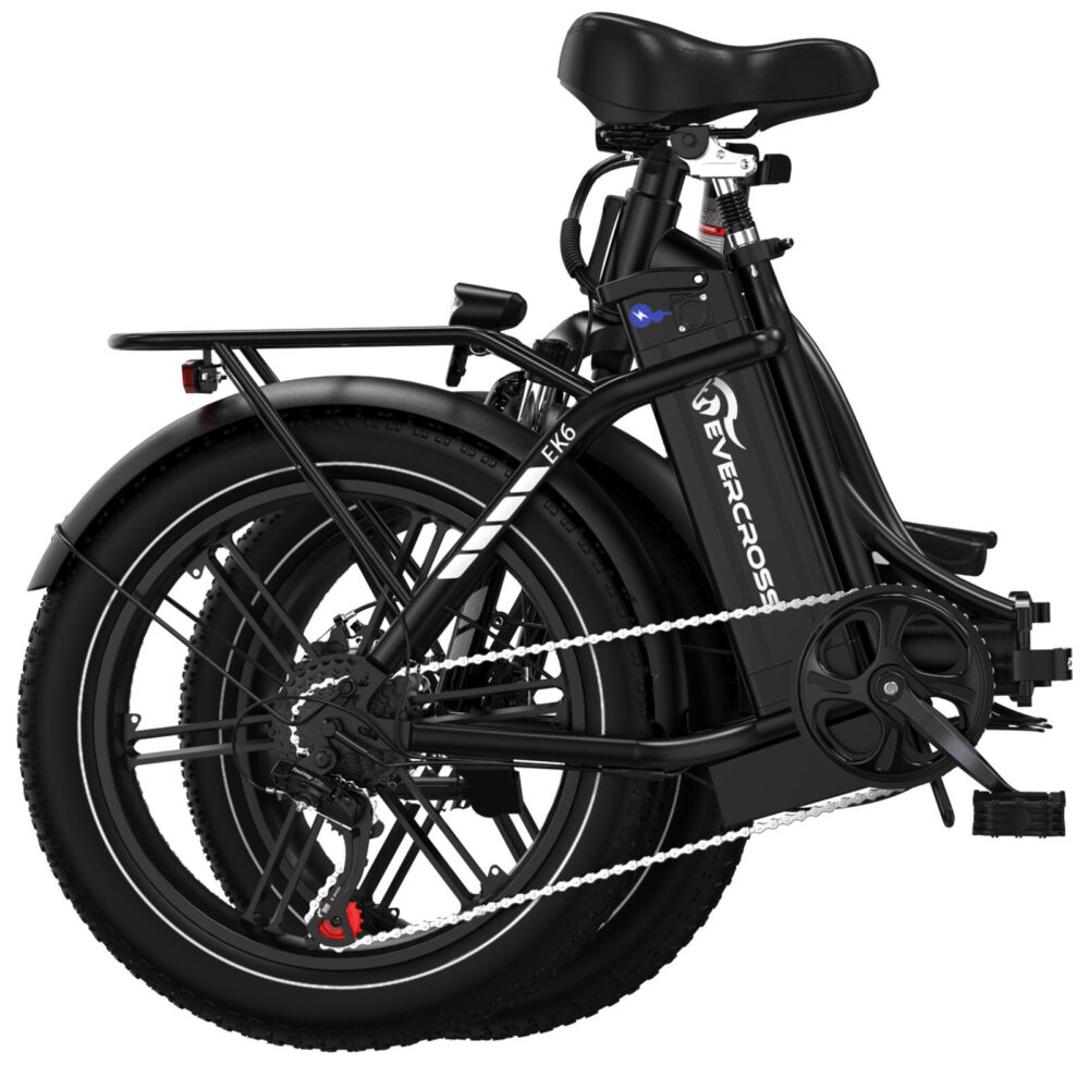 Vélo électrique pliable  Adulte Fat tire 20*4.0 Batterie13Ah- EK6 Noir