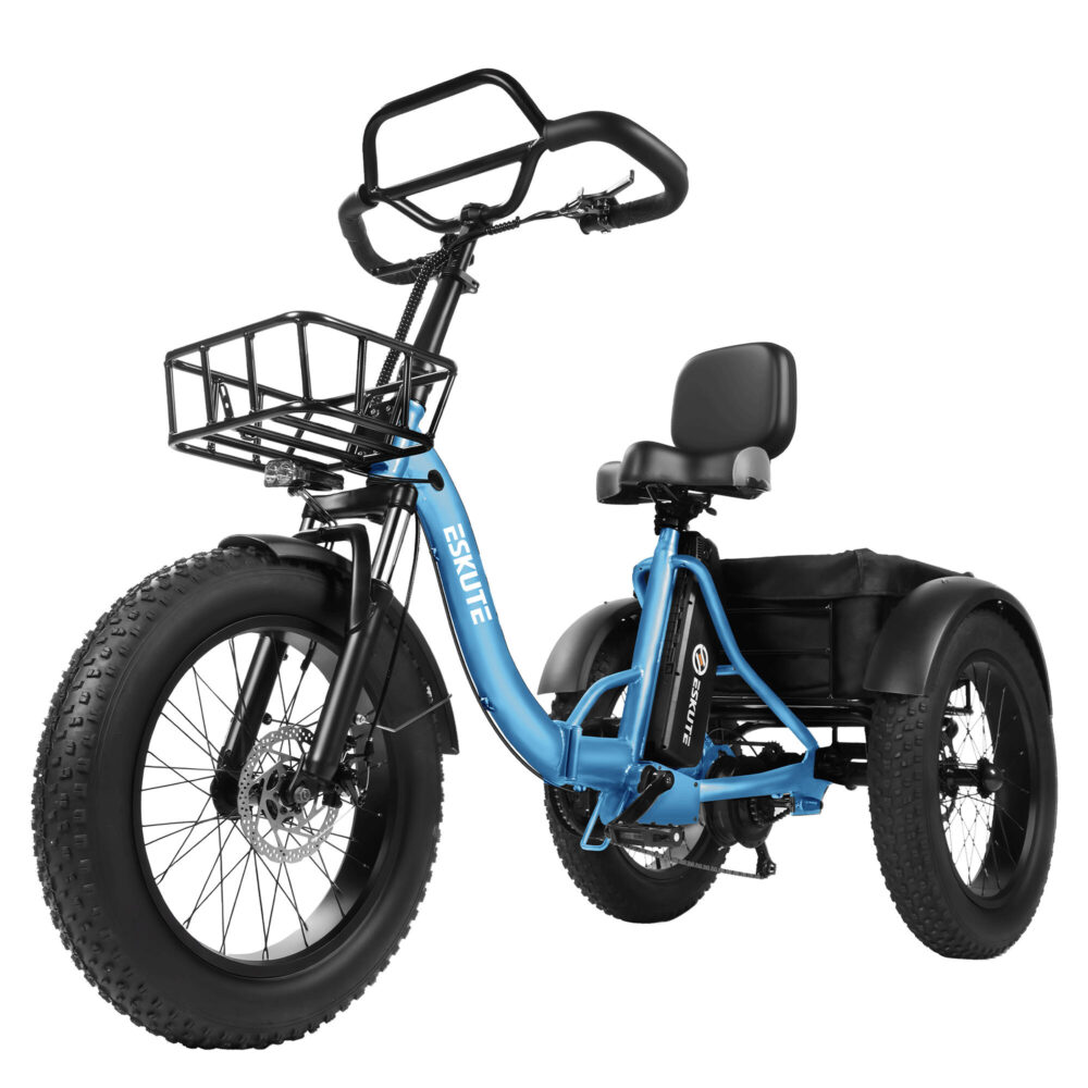 Tricycle cargo électrique ESKUTE T302 Pro, batterie 48 V 20,8 Ah