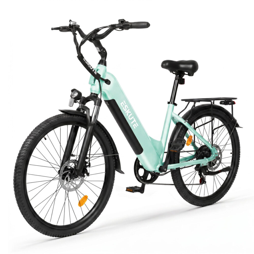 Vélo électrique ESKUTE C202 26" à cadre ouvert, moteur 250W, batterie 48V 17,5AH