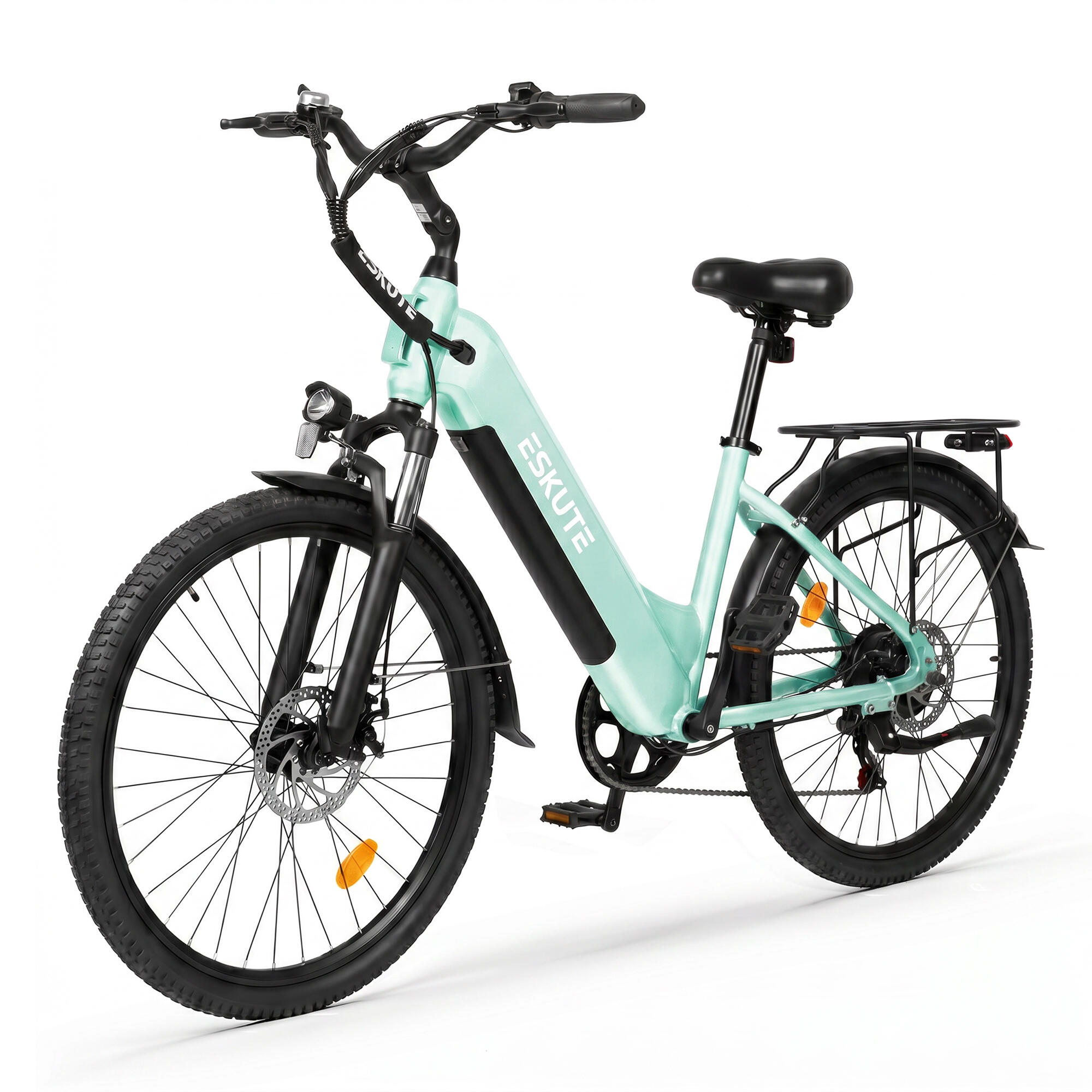 Vélo électrique ESKUTE C202 26" à cadre ouvert, moteur 250W, batterie 48V 17,5AH