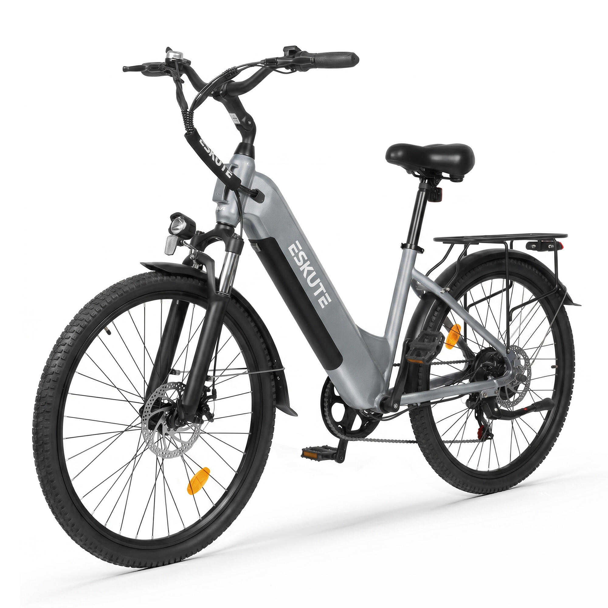 Vélo électrique ESKUTE C202 26" à cadre ouvert, moteur 250W, batterie 48V 17,5AH – Image 2