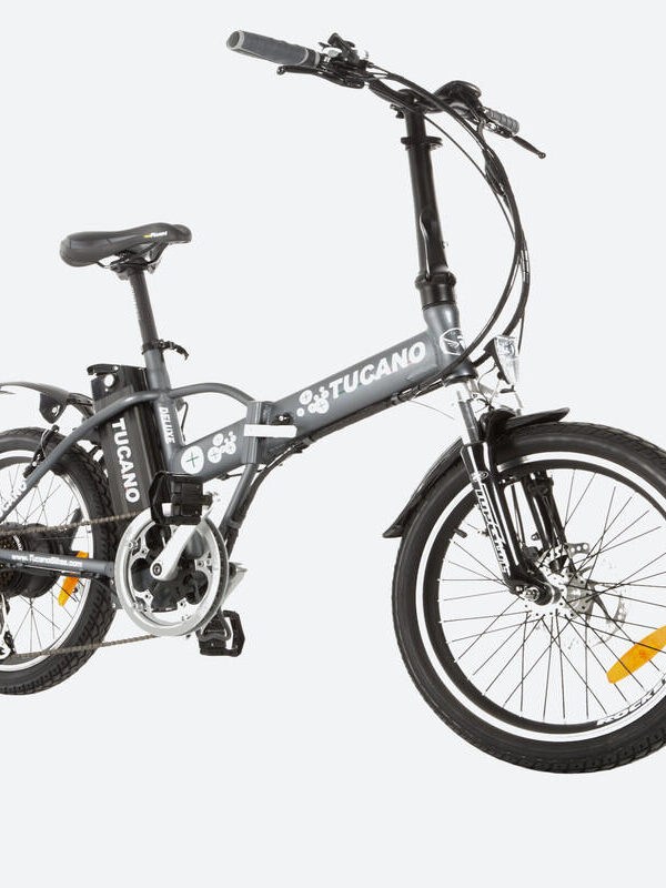 Vélo électrique pliant DeLuxe Gris Mat