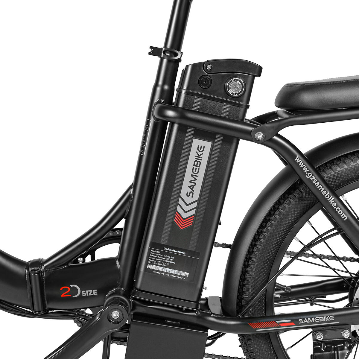 Vélo électrique pliable CY20 36V-12Ah (432Wh) - roue 20x2.35 – Image 4
