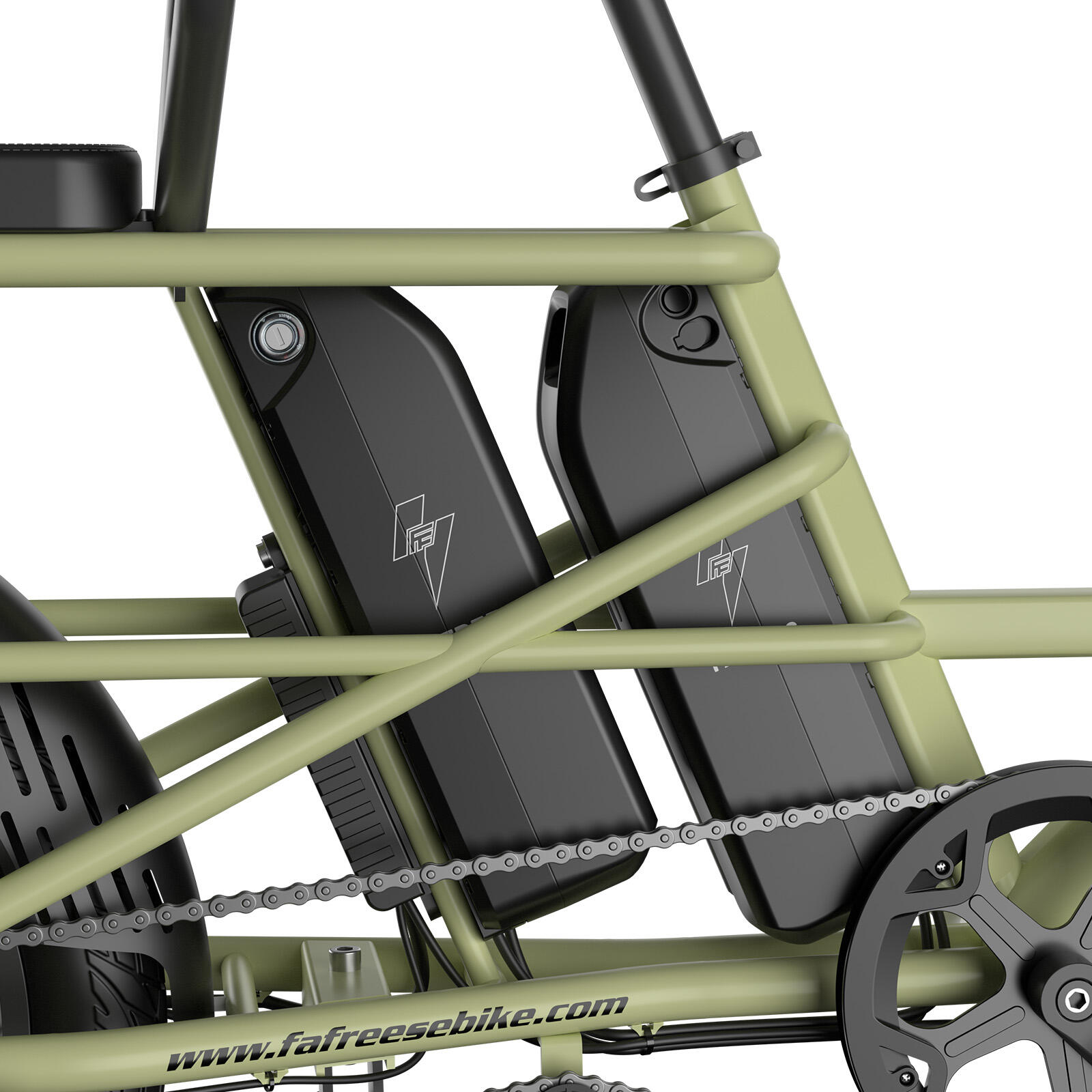 Vélo cargo électrique FAFREES FF20 CUV, double batterie 15 Ah – Image 3
