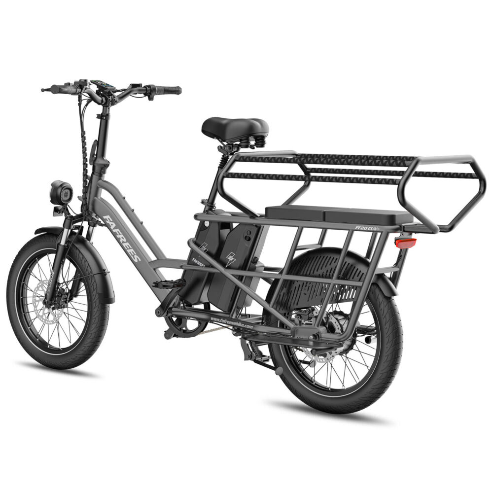 Vélo cargo électrique modulaire FAFREES FF20 CUV – Double batterie 30 Ah