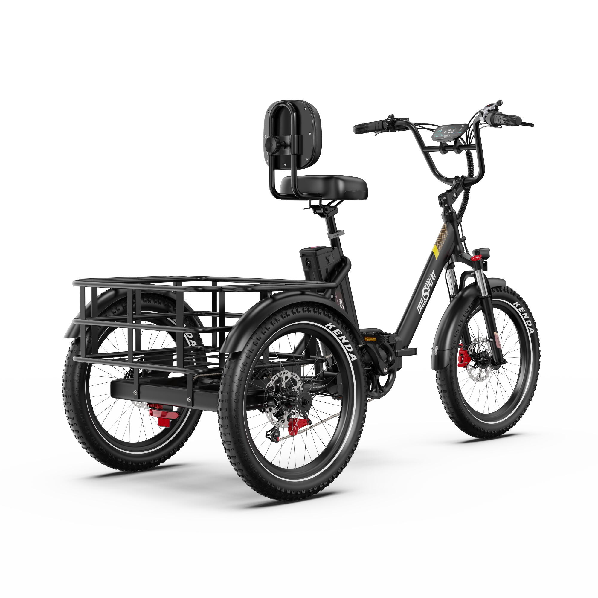 Vélo cargo électrique ONESPORT OT30 PRO - Batterie 48V 18Ah