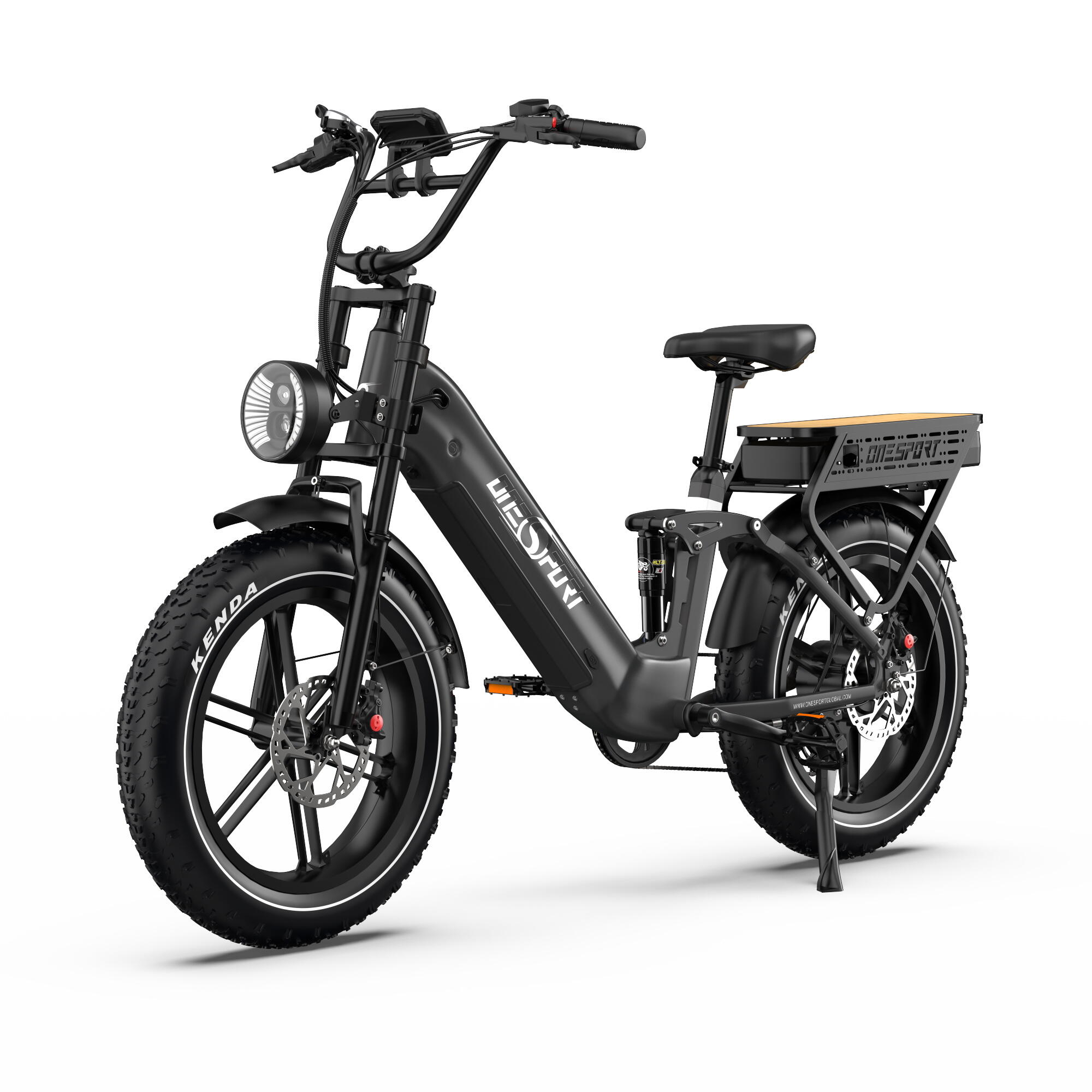 Vélo électrique tout suspendu ONESPORT OT08 PRO 48V 18Ah*2 Double batterie