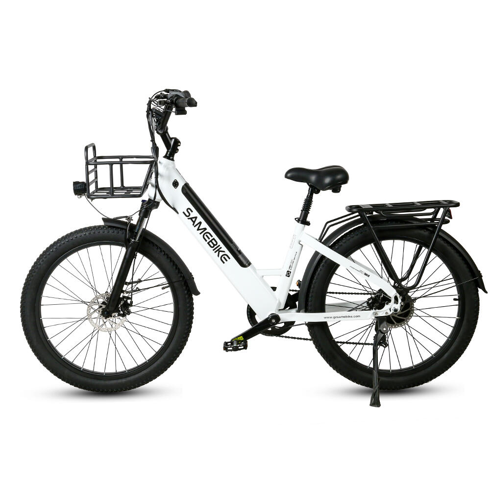 Vélo électrique avec panier avant SAMEBIKE RS-A01 Plus avec batterie 48 V 14 Ah