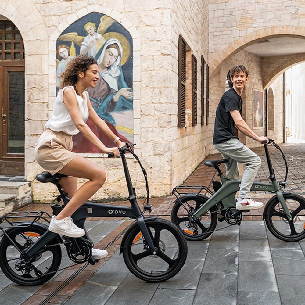 Vélo de ville électrique DYU T1 20" 250 W 36 V 10 Ah – Image 4