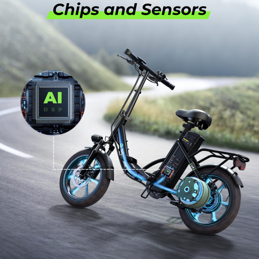 Vélo électrique Isinwheel U4 pour adultes, batterie 250 W 36 V 10,4 Ah, 16 pouce
