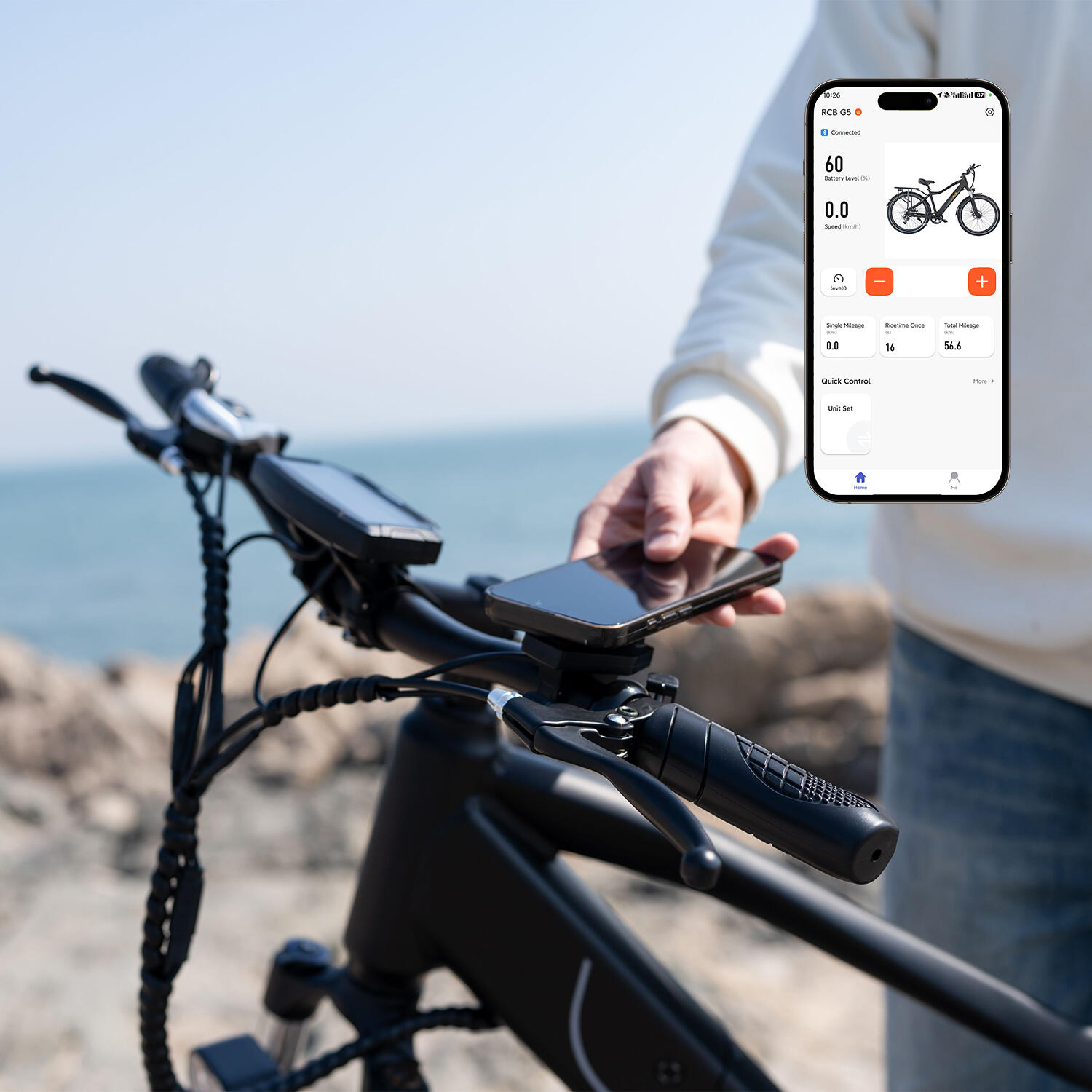 Vélo électrique E-Bike, Adulte RCB-G5, 27,5 pouces, capteur de couple, APP & NFC – Image 4