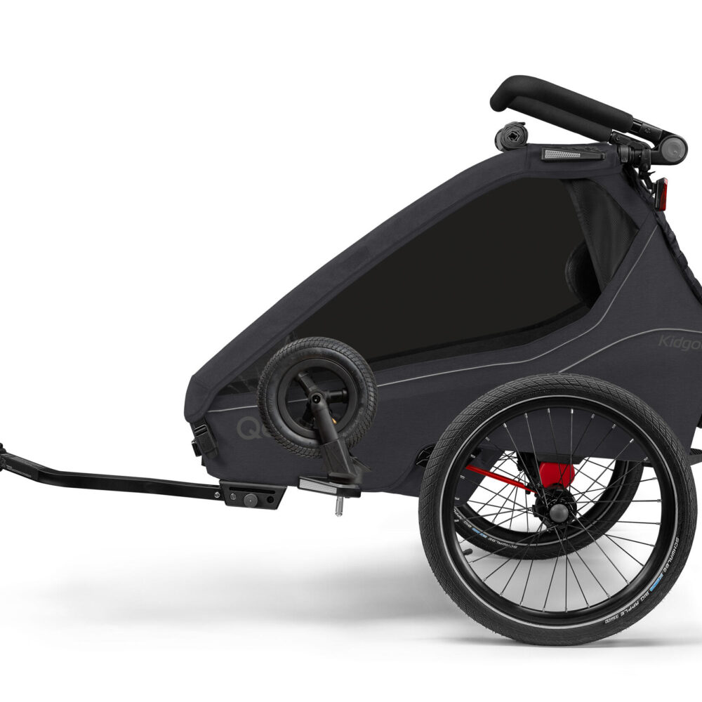 Remorque vélo Qeridoo Kidgoo 1 Phantom Grey