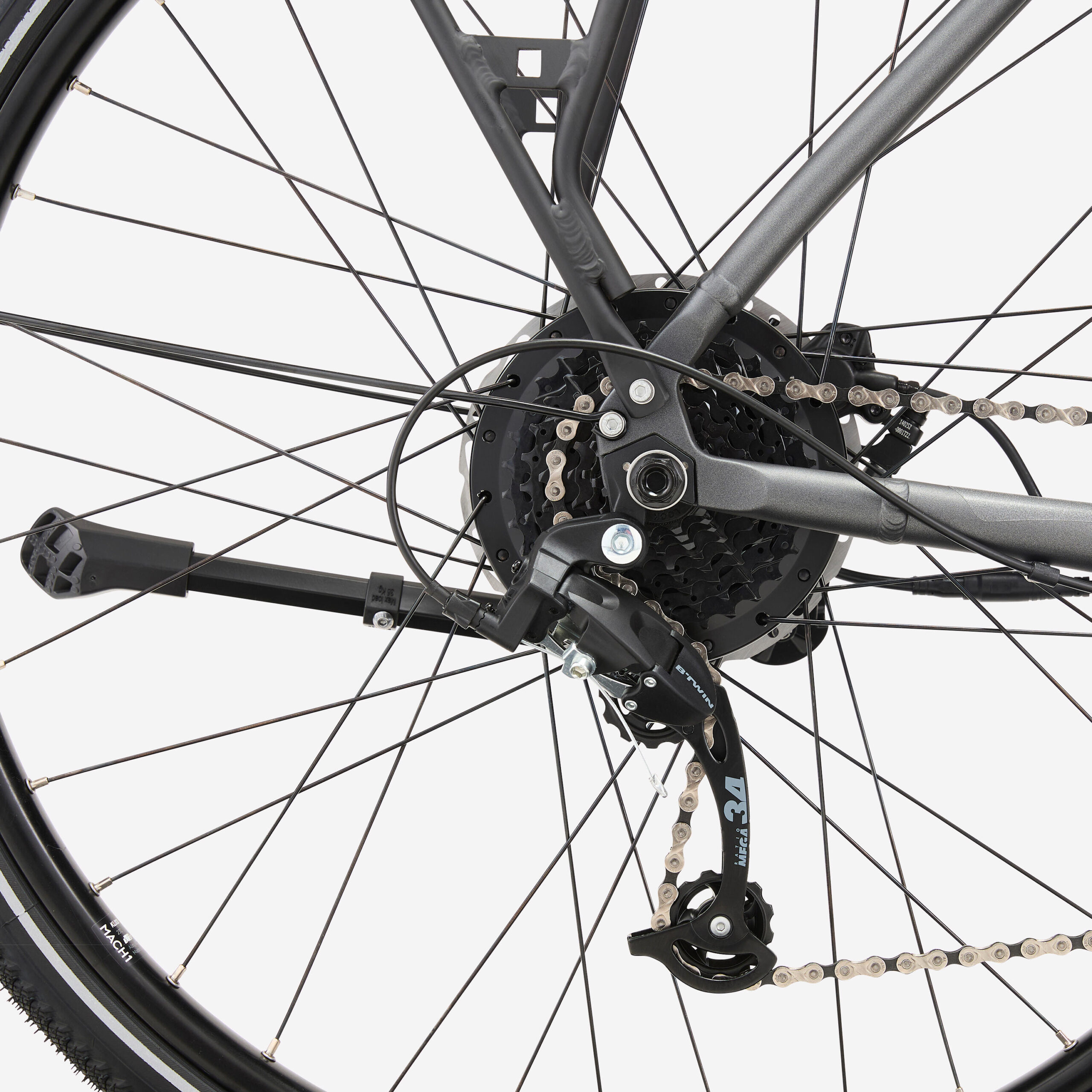 Velo ville longue distance 500 assistance electrique cadre haut. – Image 3