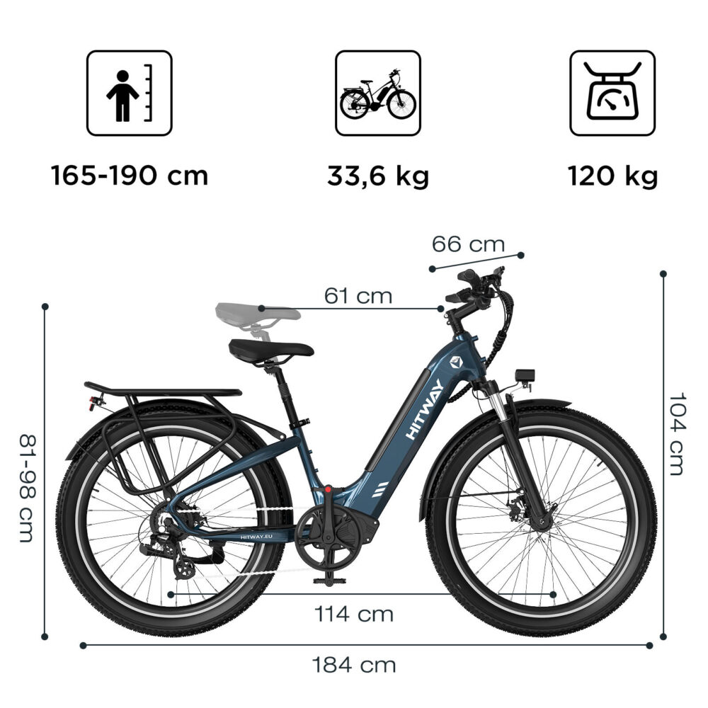 VTC électrique Moustache Samedi 28.1 Performance - 400 Wh