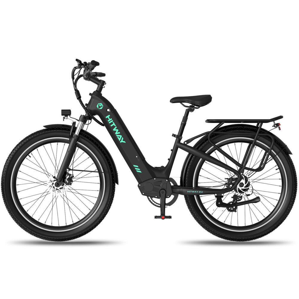 Vélo électrique de ville 26*3,0", autonomie 80-150 km, cadre bas, BK16