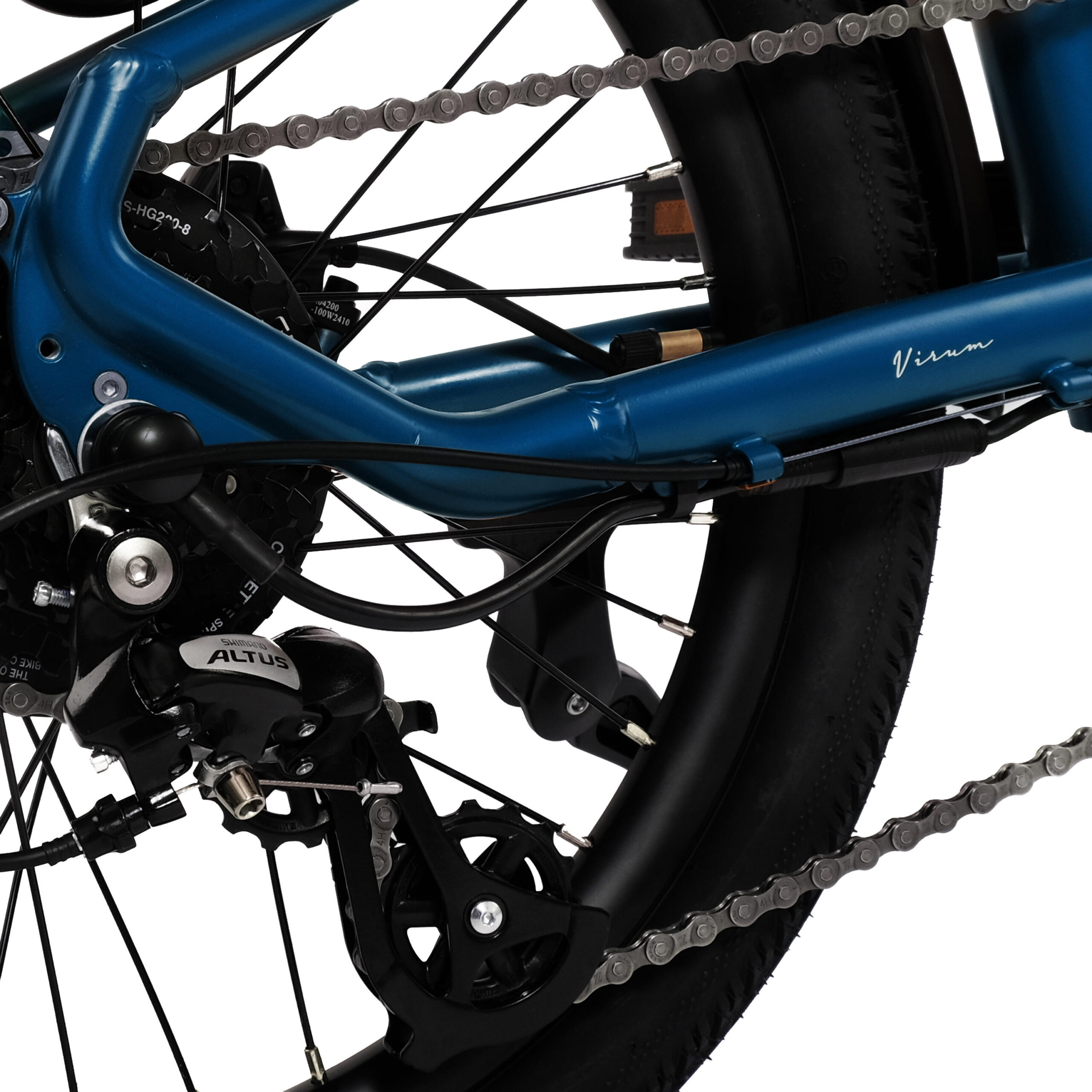 Virum Step 2026 - Vélo Électrique Pliant Ultra-Léger 36V 10Ah - Bleu Saphir – Image 2