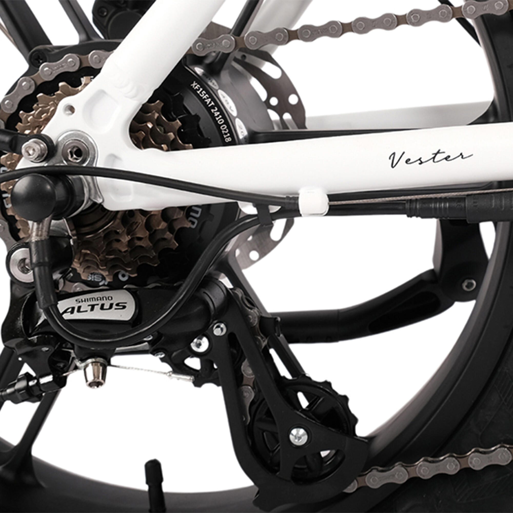 Vester Step 2026 - Vélo électrique pliable à gros pneus 48V 14Ah - Heron Blanc – Image 2