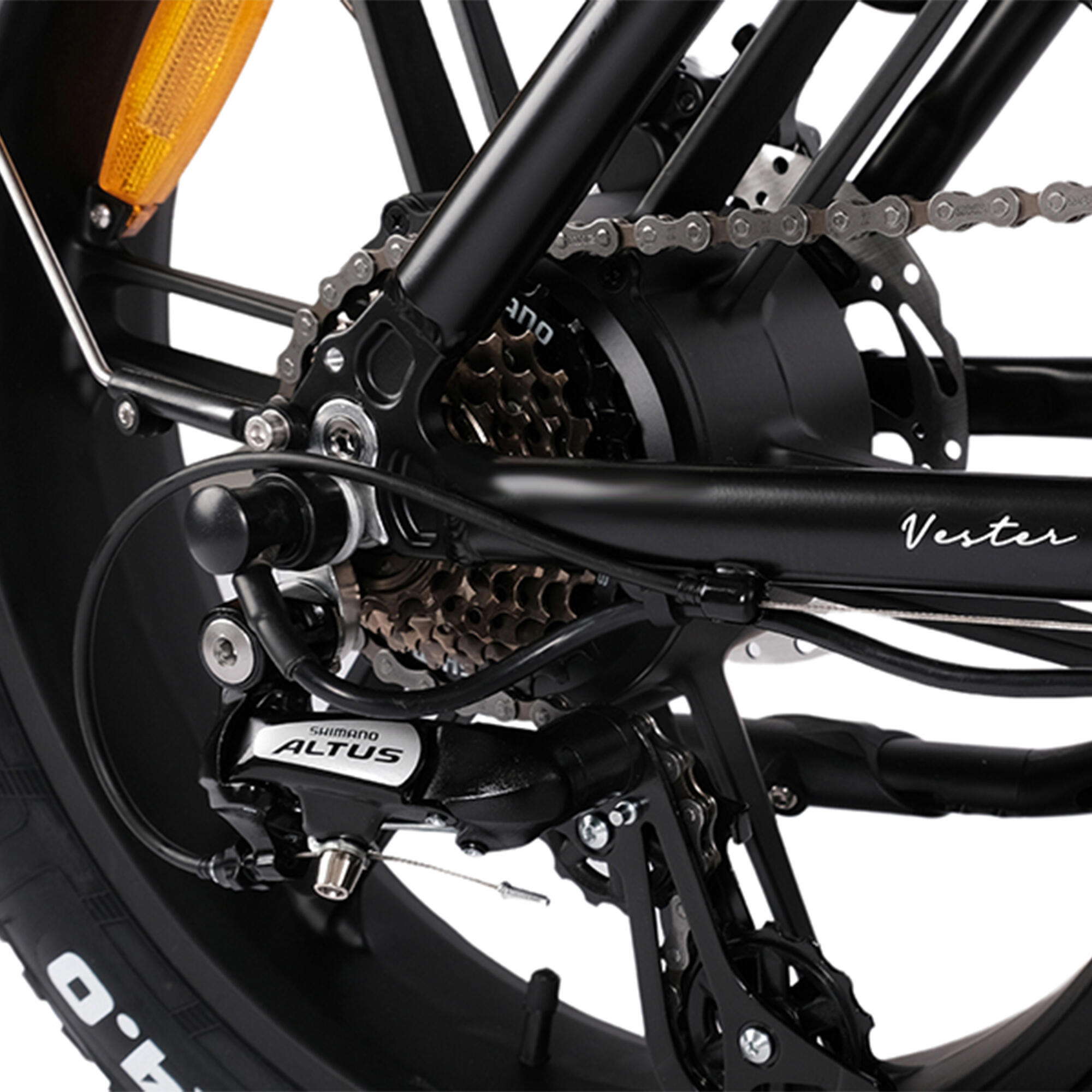Vester 2026 - Vélo électrique pliable à gros pneus 48V 14Ah - Noir Onyx – Image 2