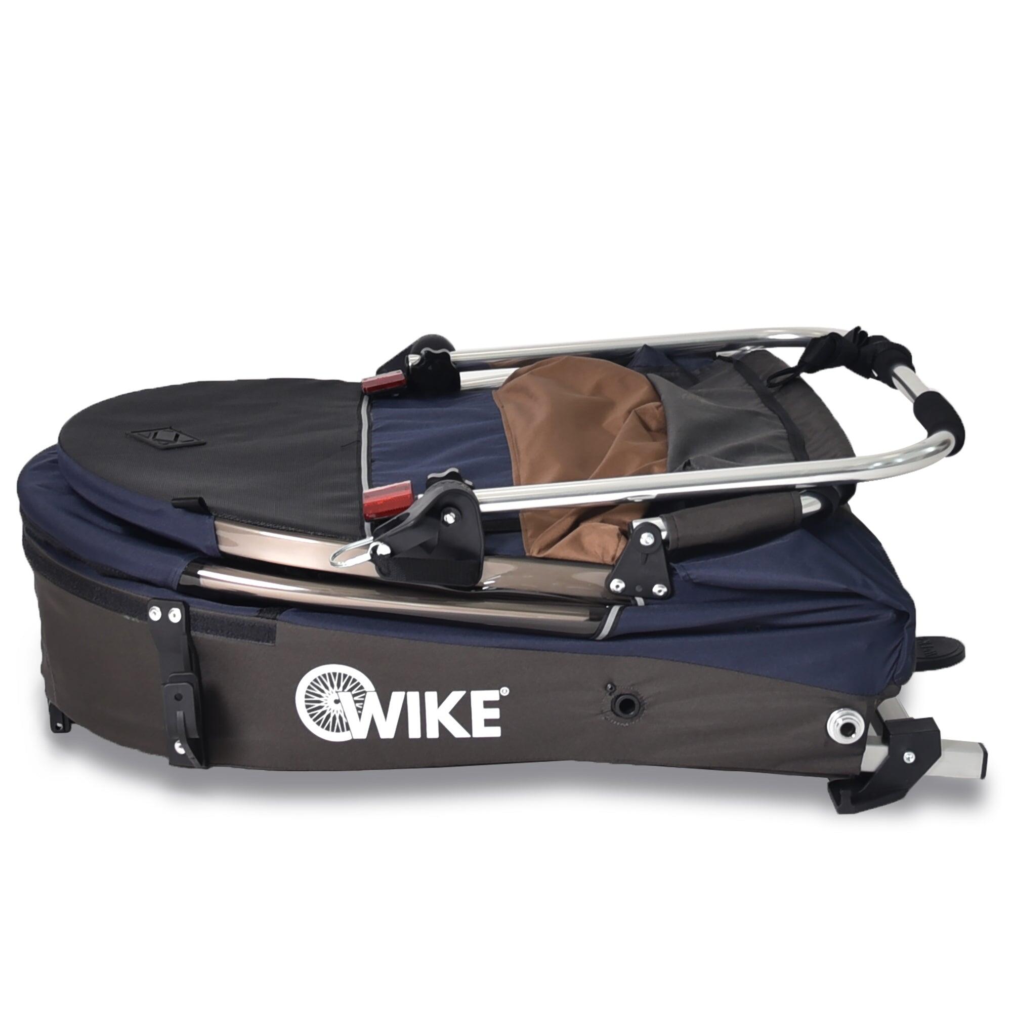 Remorque vélo pour enfants WIKE Premium - comprend poussette et kit de jogging