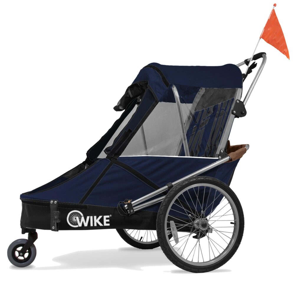 Remorque vélo WIKE pour besoins spéciaux - comprend poussette et kit de jogging