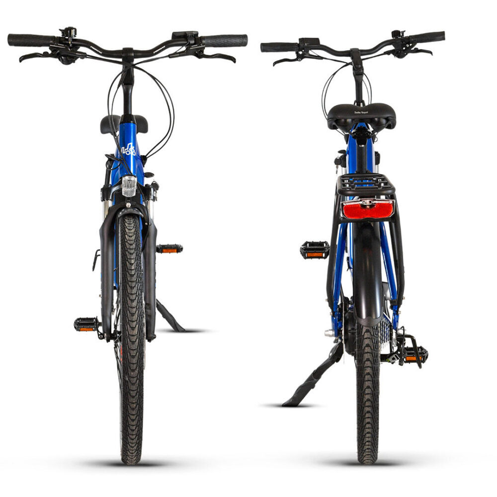UB100B | Ebike Urbain Polyvalent | Autonomie jusqu'à 140 km | Bleu | 28"