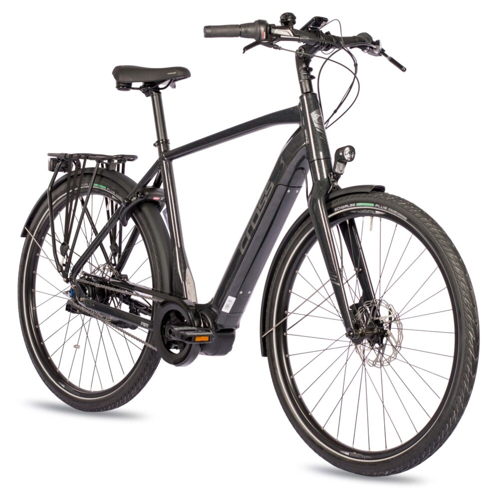 28" VÉLO ÉLECTRIQUE POUR HOMMES NOVA CITY SHIMANO STEPS E-6100, 504WH, 8