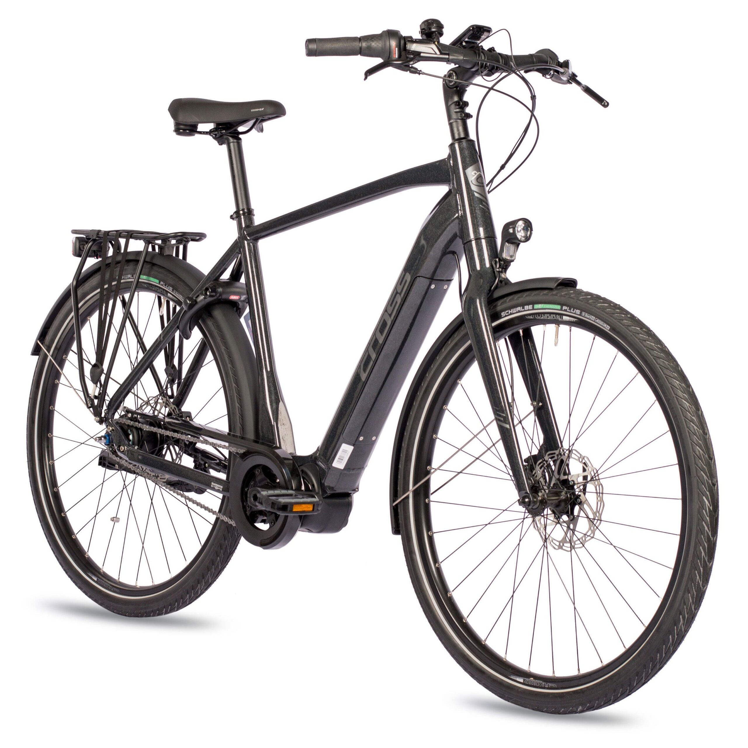 28" VÉLO ÉLECTRIQUE POUR HOMMES NOVA CITY SHIMANO STEPS E-6100, 504WH, 8
