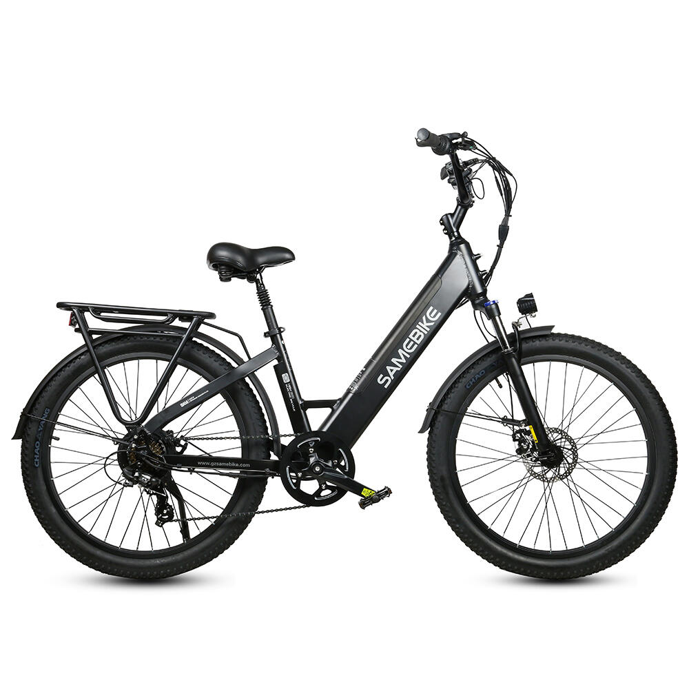 Vélo électrique avec panier avant SAMEBIKE RS-A01 Plus avec batterie 48 V 14 Ah