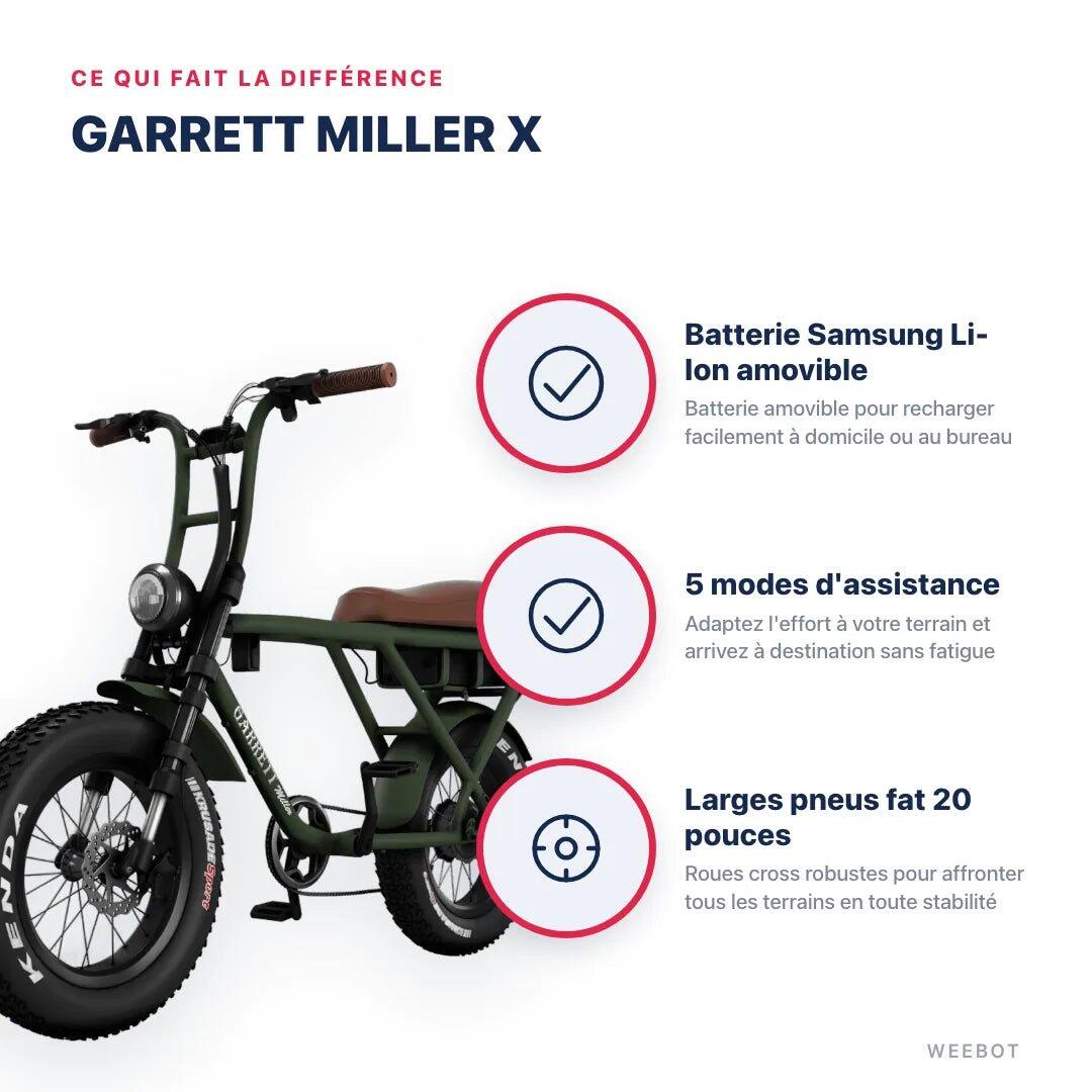 Fatbike Électrique Biplace Cargo Garrett Miller X Batterie Simple / Tout Terrain – Image 2