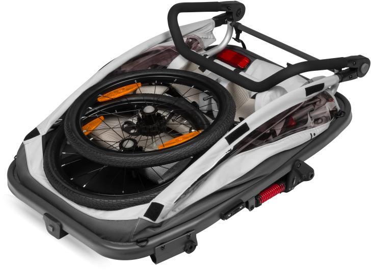 Remorque Vélo et Poussette Lionelo Cama 2 en 1 Suspension SIQ 2 Enfants – Image 4
