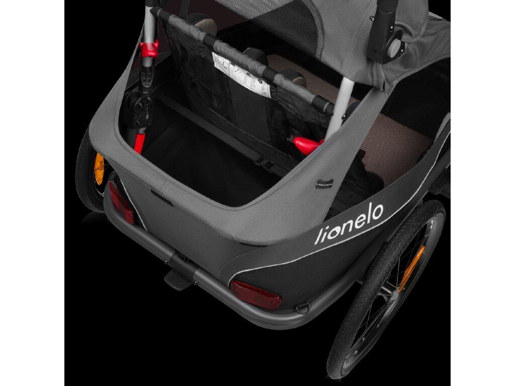 Remorque Vélo et Poussette Lionelo Cama 2 en 1 Suspension SIQ 2 Enfants – Image 4