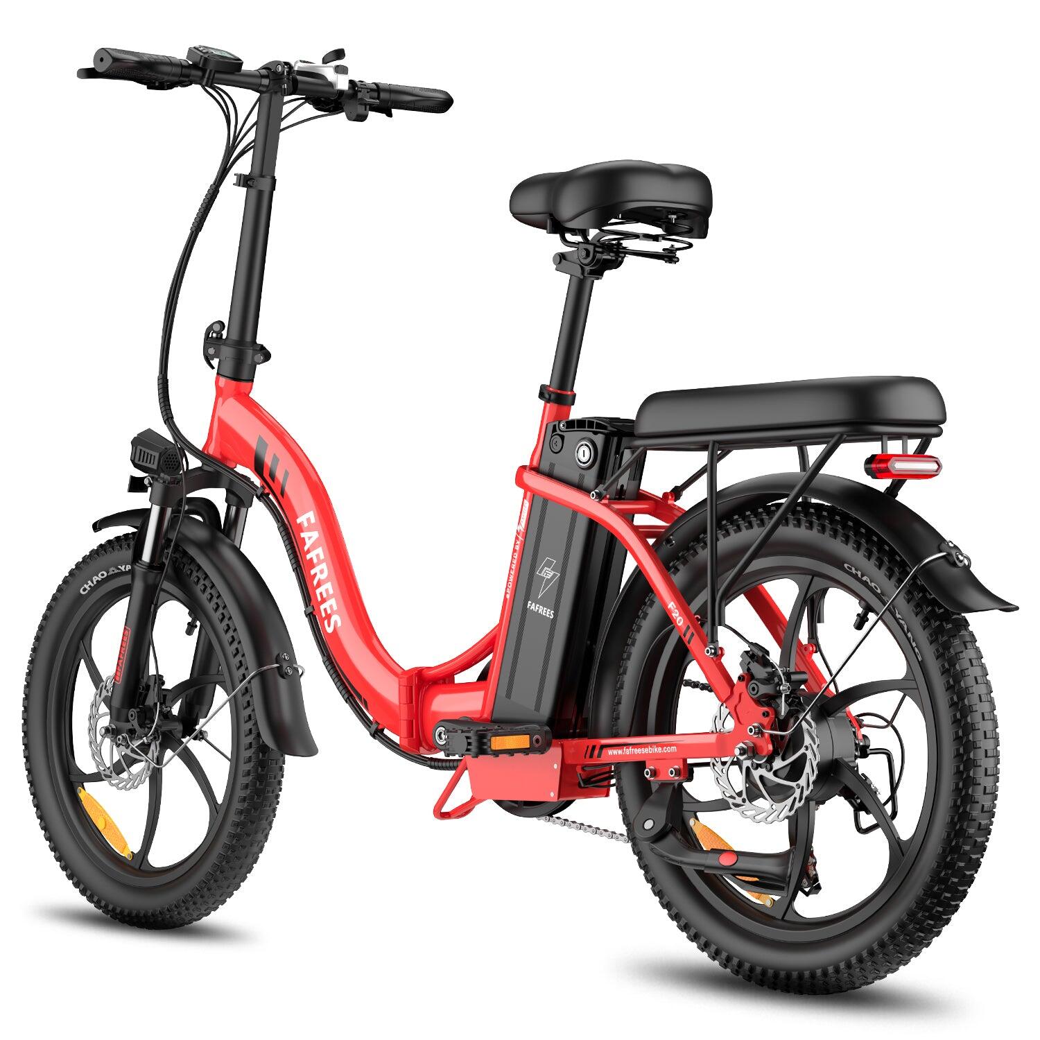 FAFREES F20 Vélo Électrique 250W 36V18Ah 20" Rouge