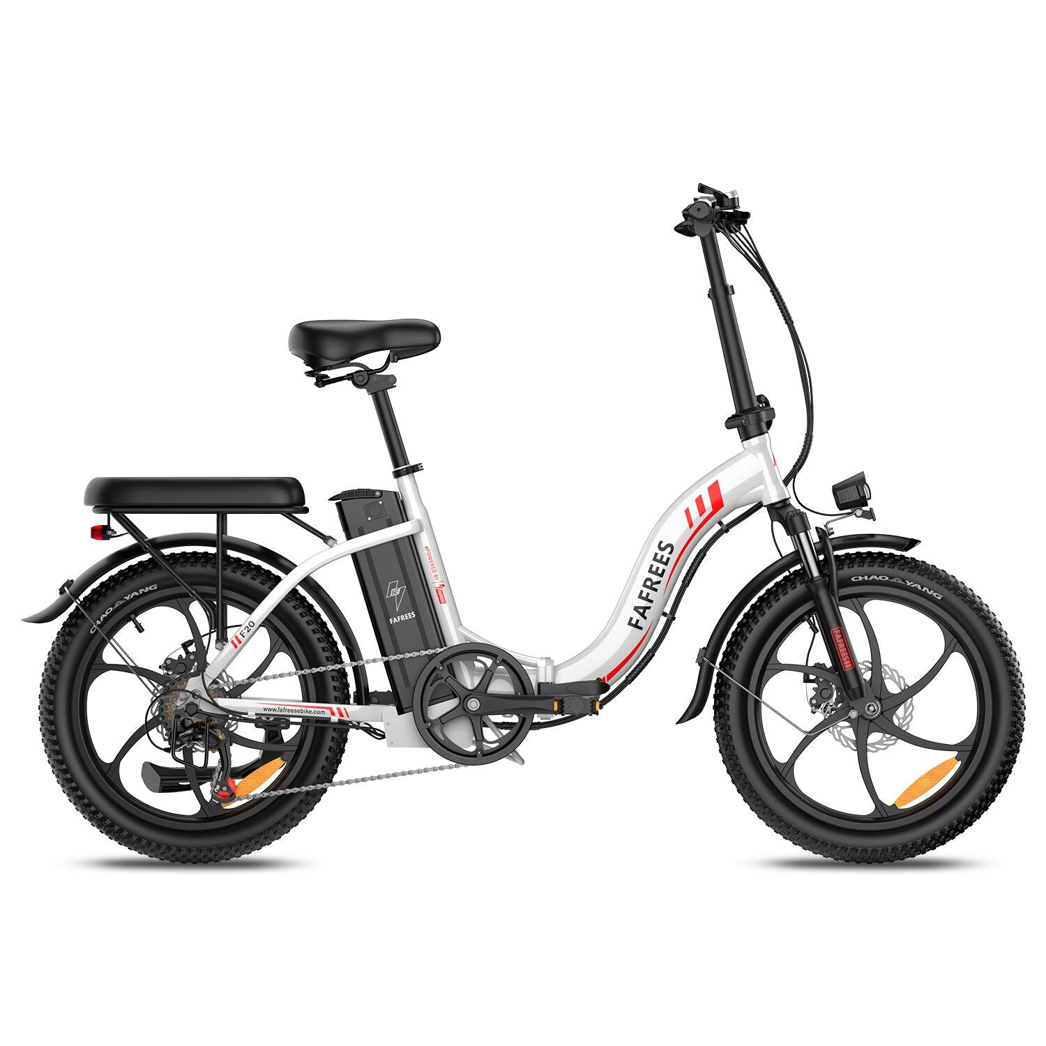 FAFREES F20 Vélo Électrique 250W 36V18Ah 20" Blanc – Image 2