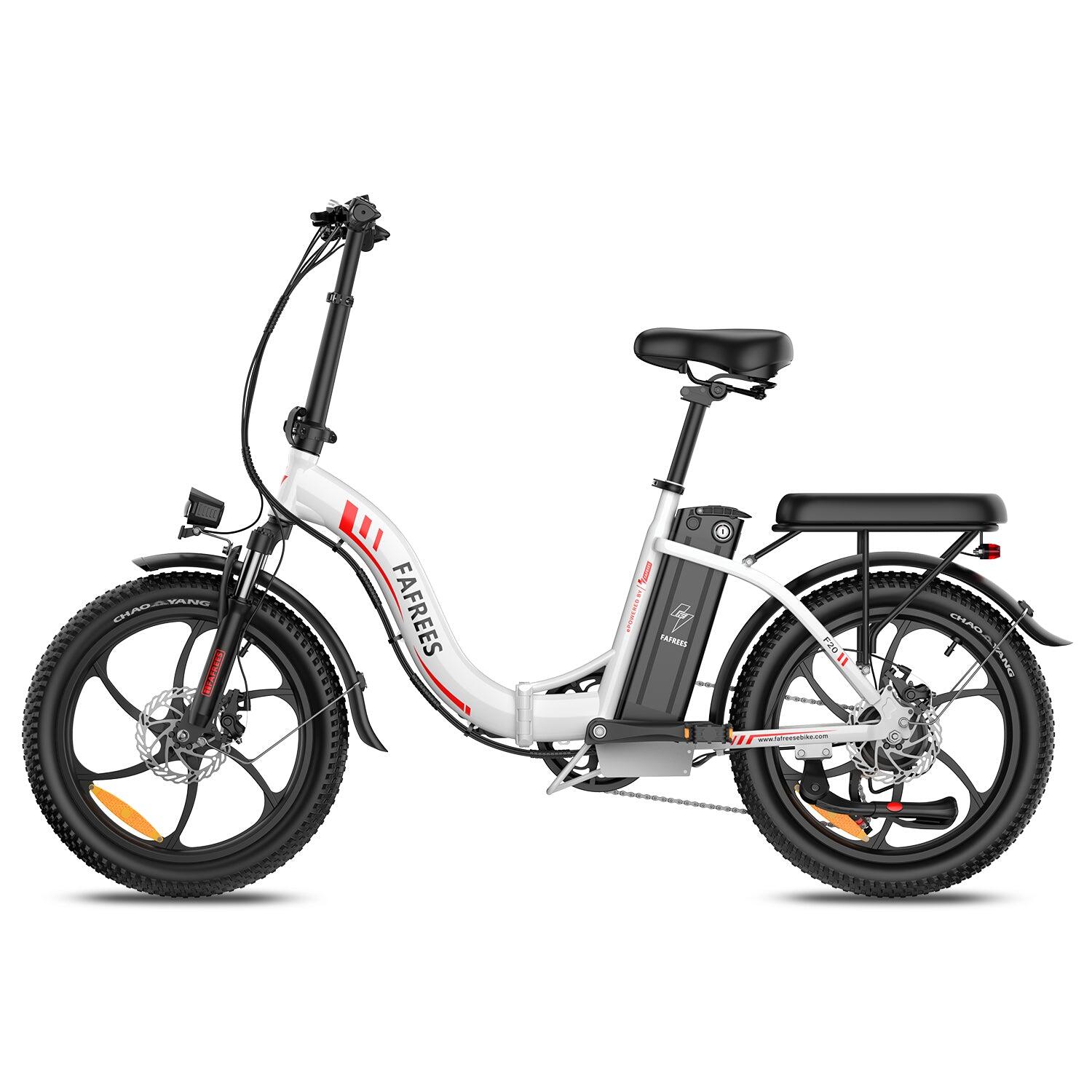 FAFREES F20 Vélo Électrique 250W 36V18Ah 20" Blanc – Image 3