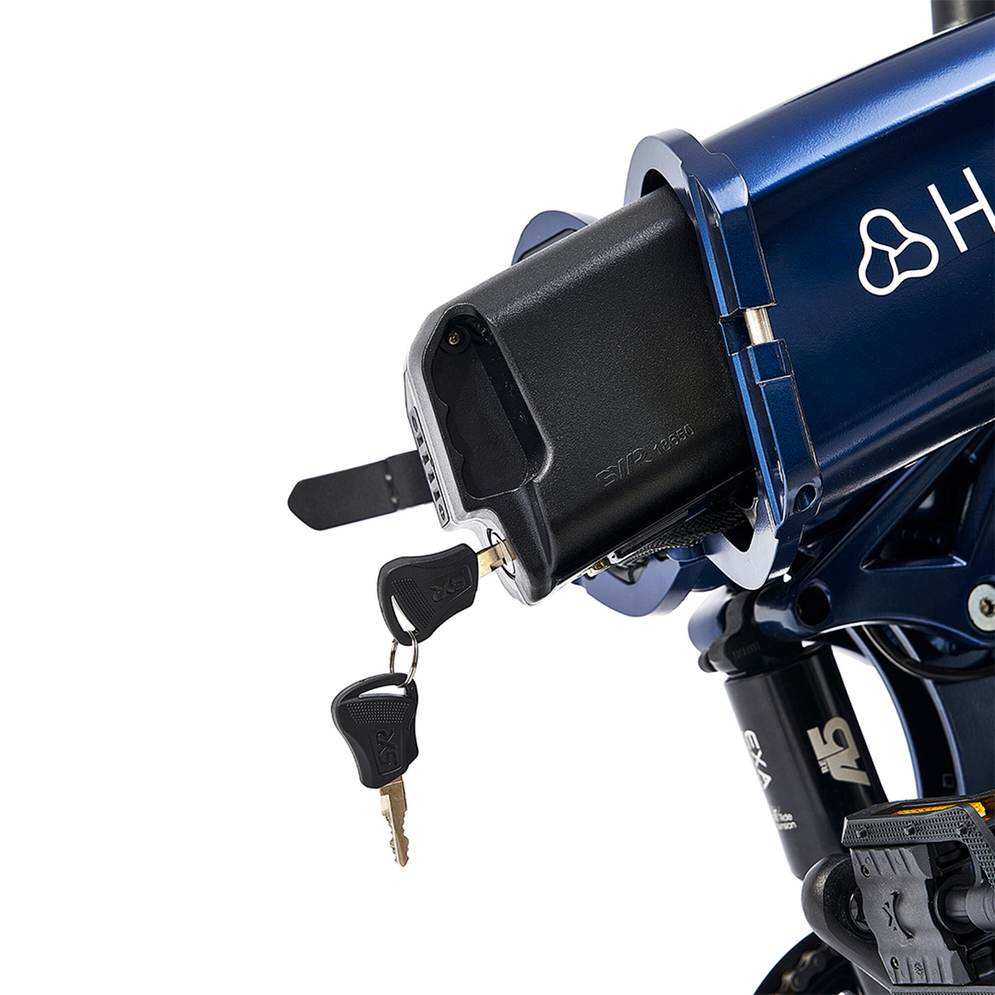 Sorø 2026 - Vélo électrique pliant à pneus larges 48V 14,5Ah - Bleu royal – Image 5