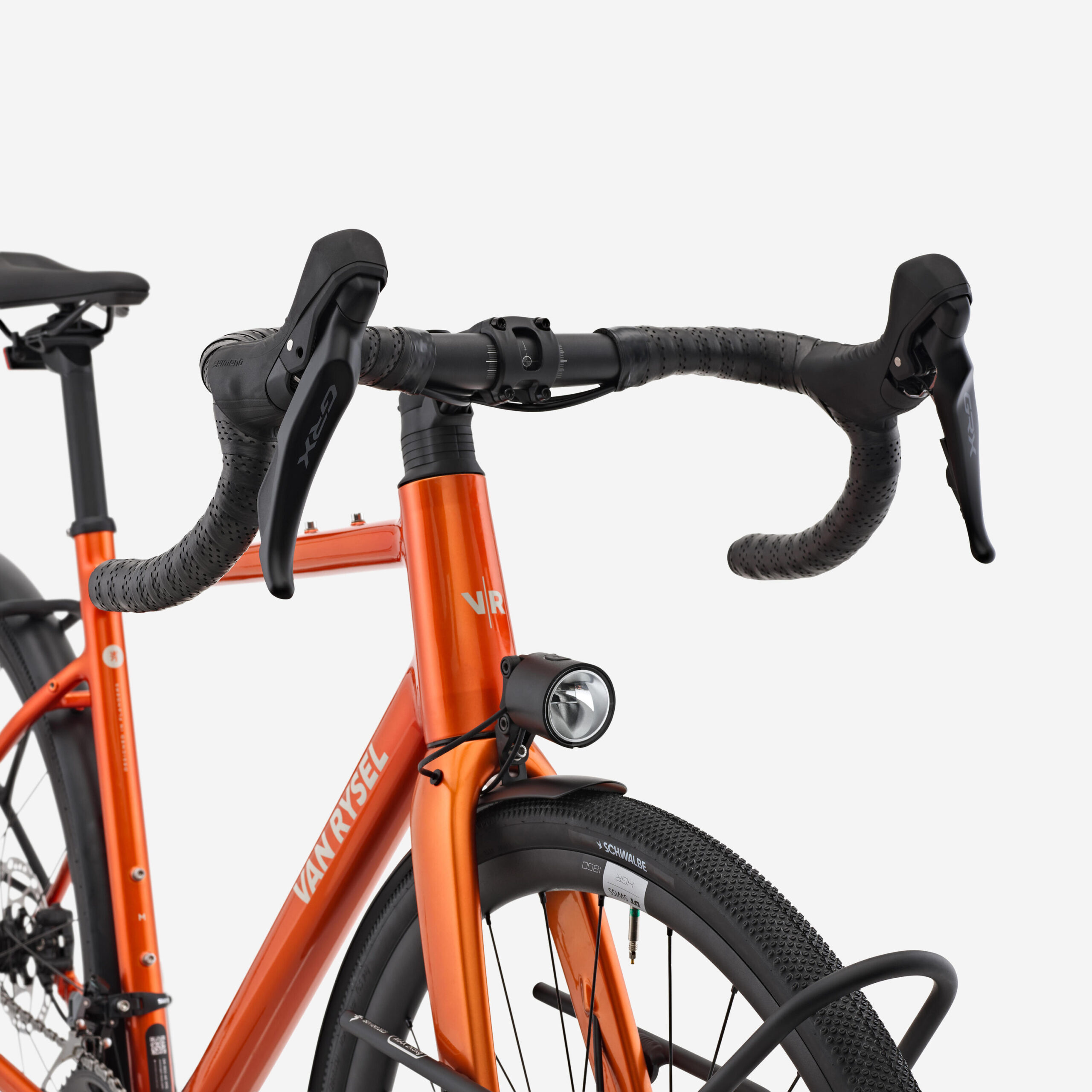 Vélo de route Shimano GRX 2x12v, EDR AF2 Randonneur orange – Image 5