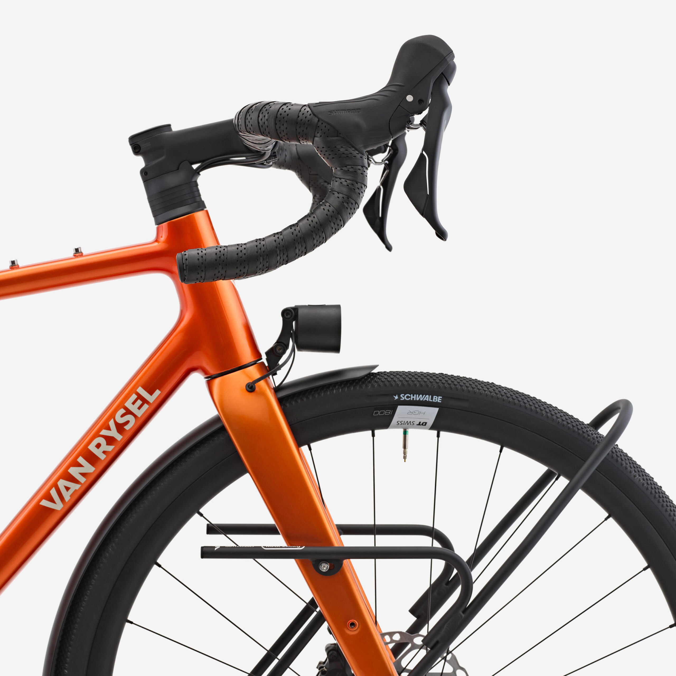 Vélo de route Shimano GRX 2x12v, EDR AF2 Randonneur orange – Image 7