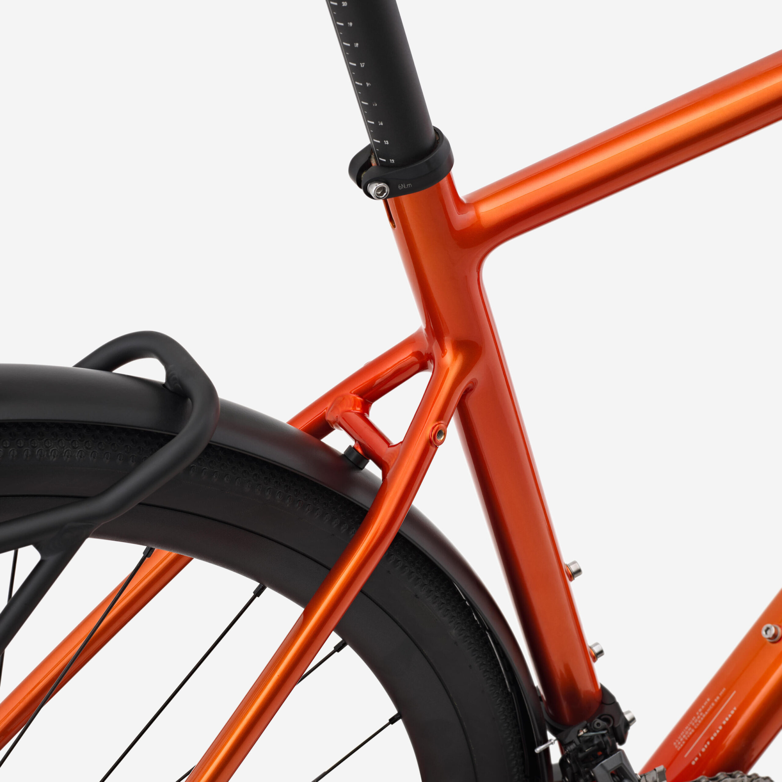 Vélo de route Shimano GRX 2x12v, EDR AF2 Randonneur orange – Image 9