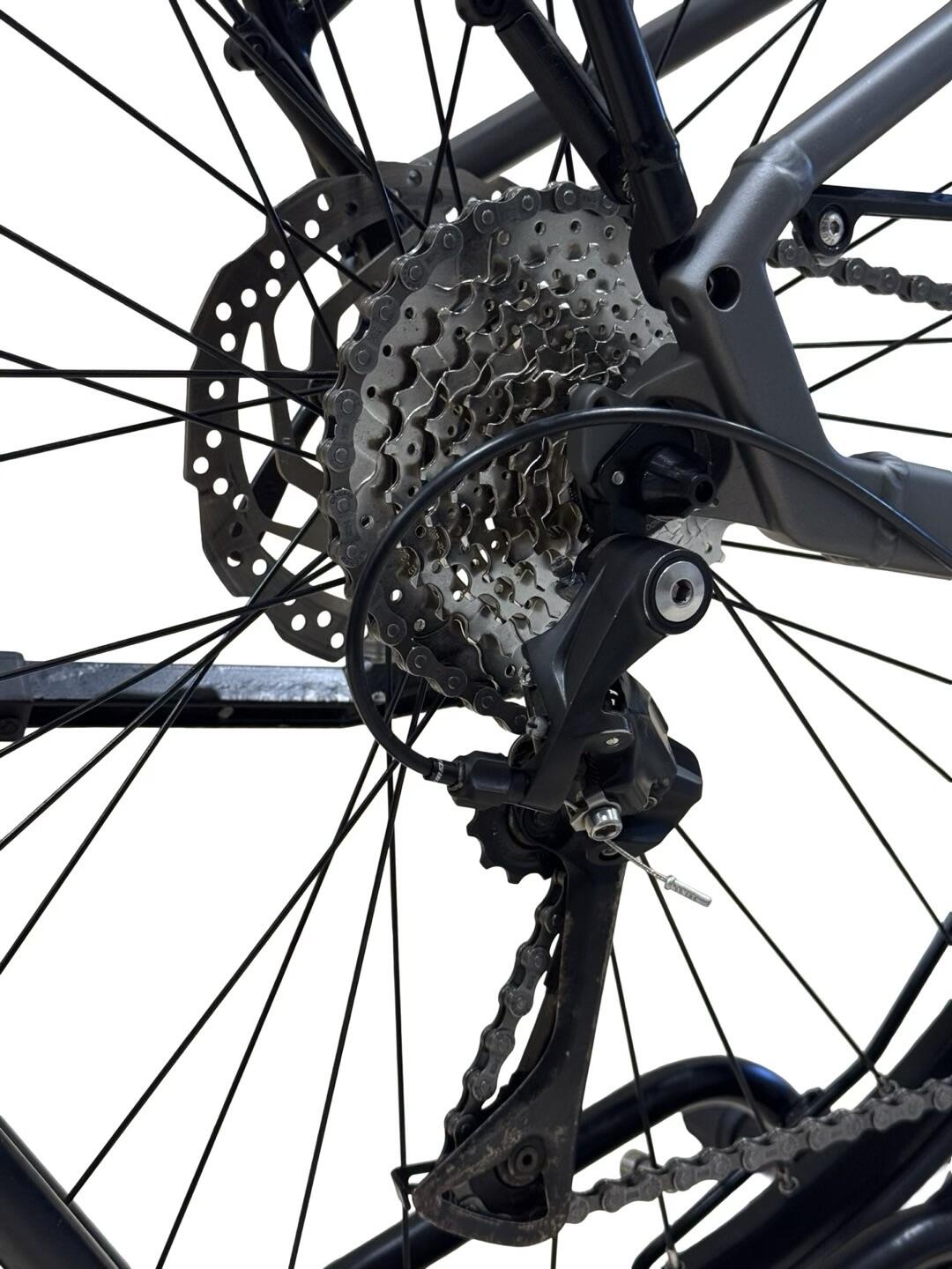 Moma Bikes - VTT 29" - Tout Suspendue - SHIMANO 21 Vitesses - Freins a disques - Gris